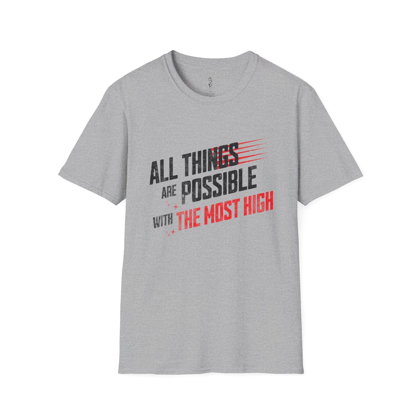 All Things Possible Tee – Powered by the Most High