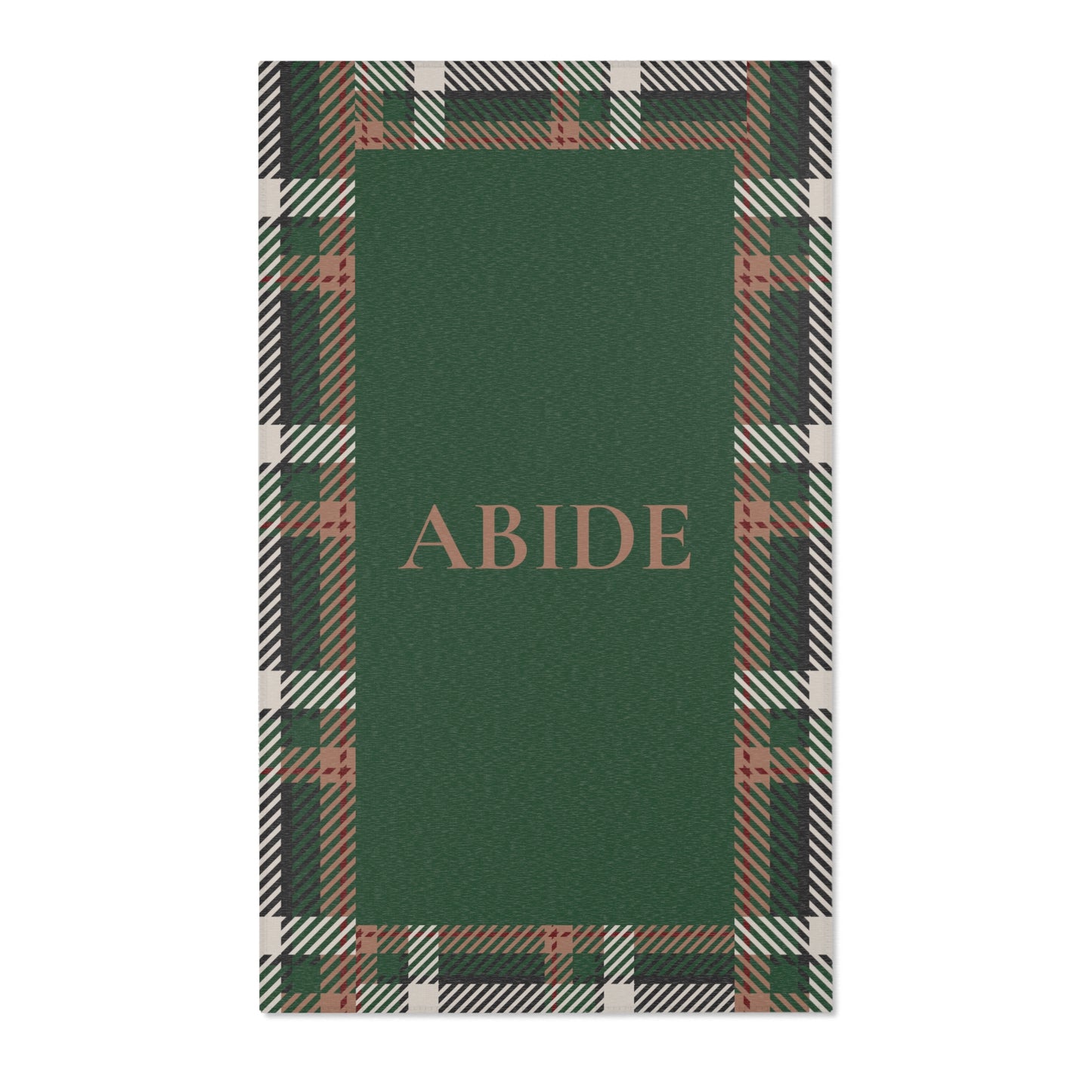 Abide Rug – Evergreen & Plaid