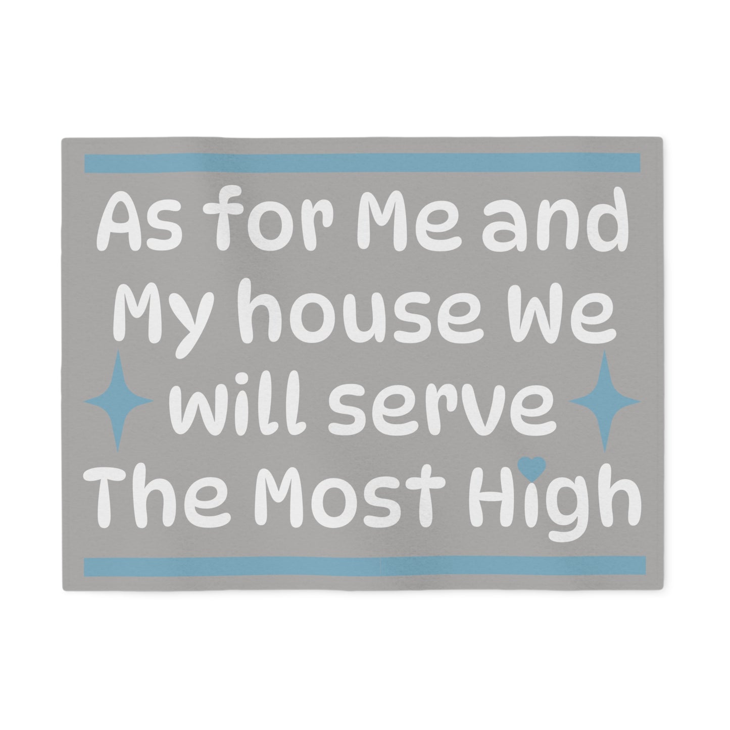 We Will Serve – Scripture Sweatshirt Blanket