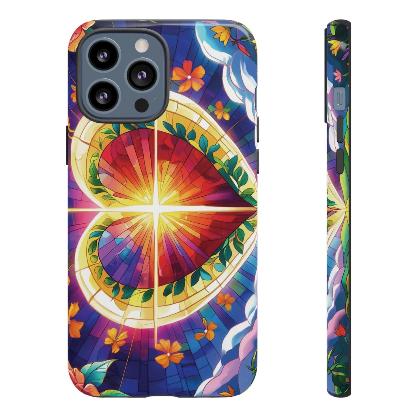 "Heart of Light" Phone Case – Stained Glass Faith Edition