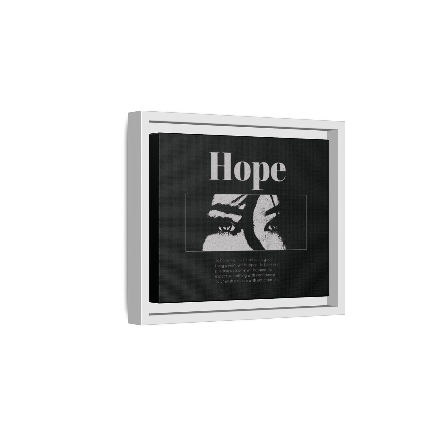 Hope – Eyes That Still Believe (Framed Art Print)