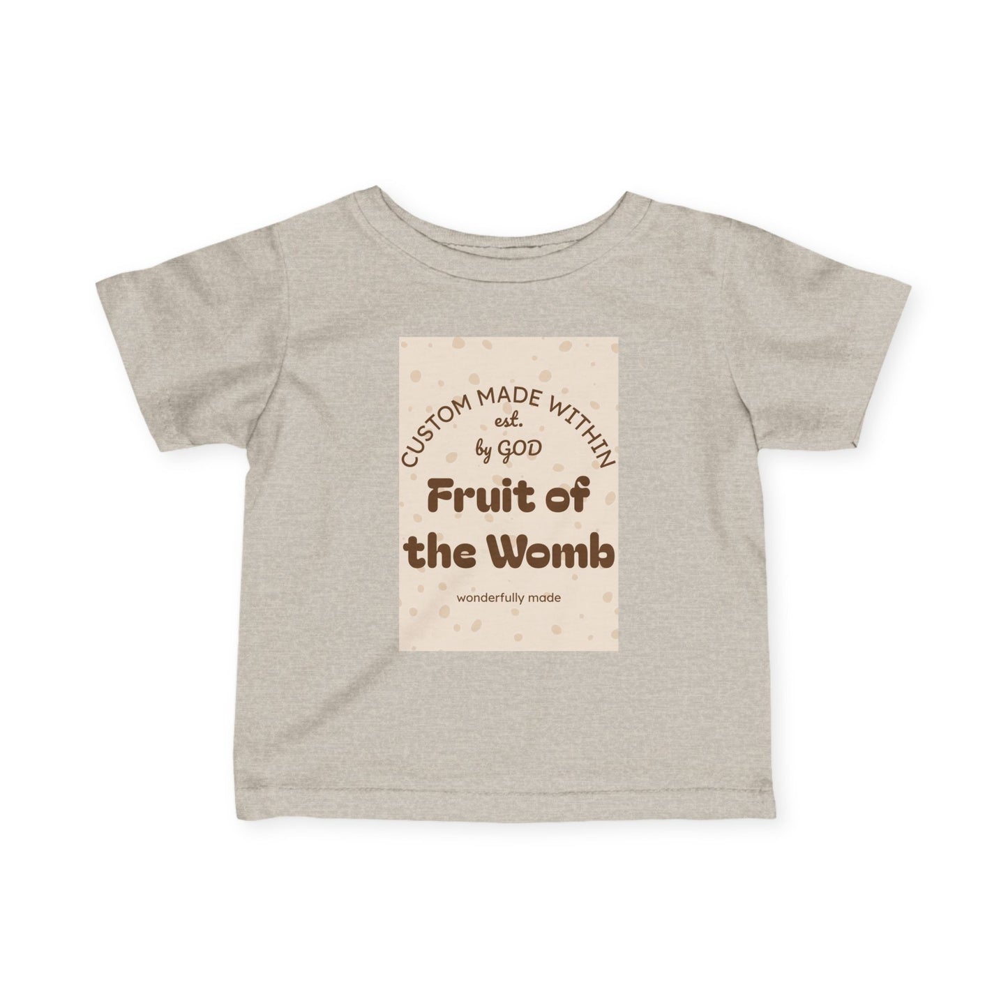 Fruit of the Womb Baby Tee – Sandstone Sprinkle
