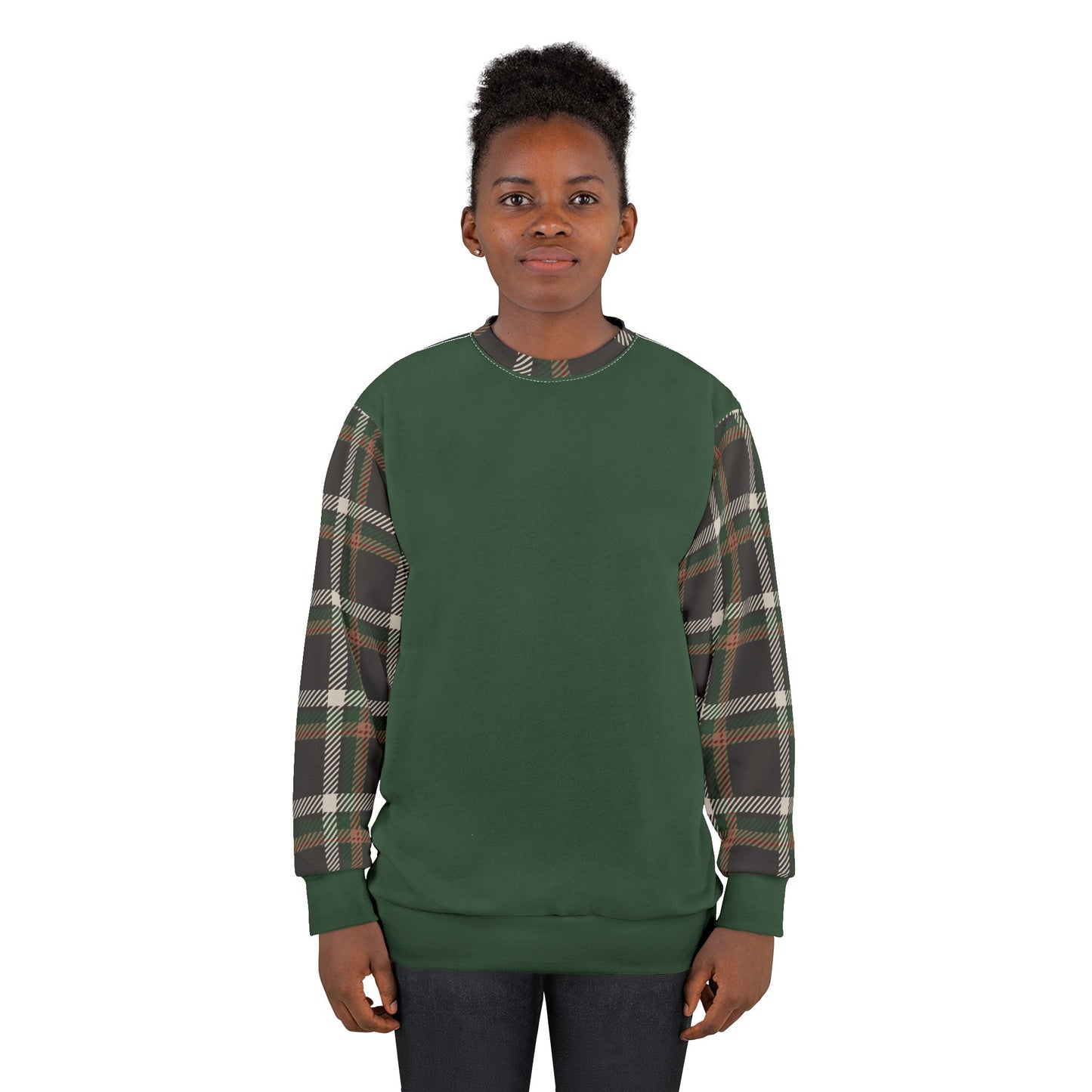 Faithful Tartan Crewneck Sweatshirt –Evergreen Edition