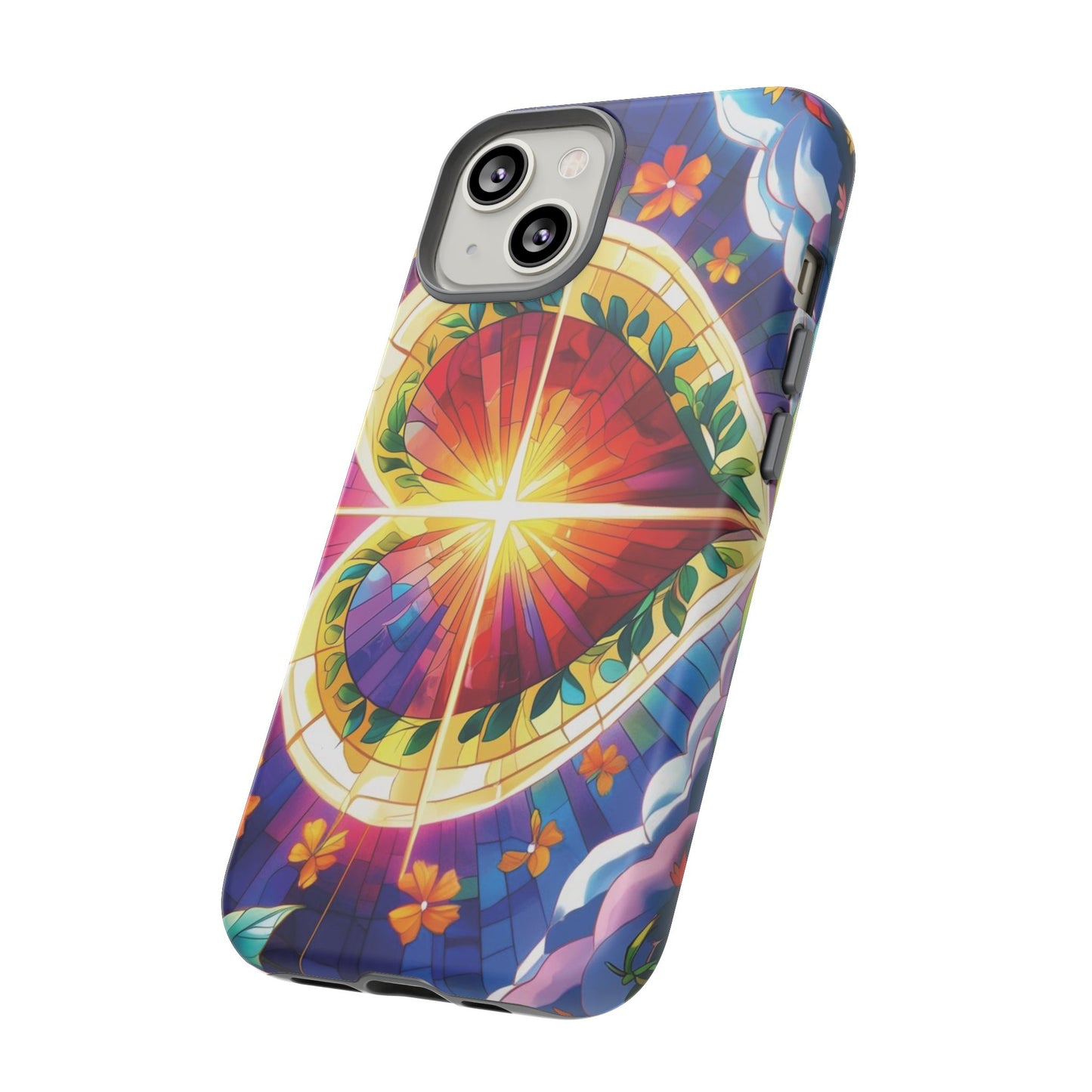 "Heart of Light" Phone Case – Stained Glass Faith Edition