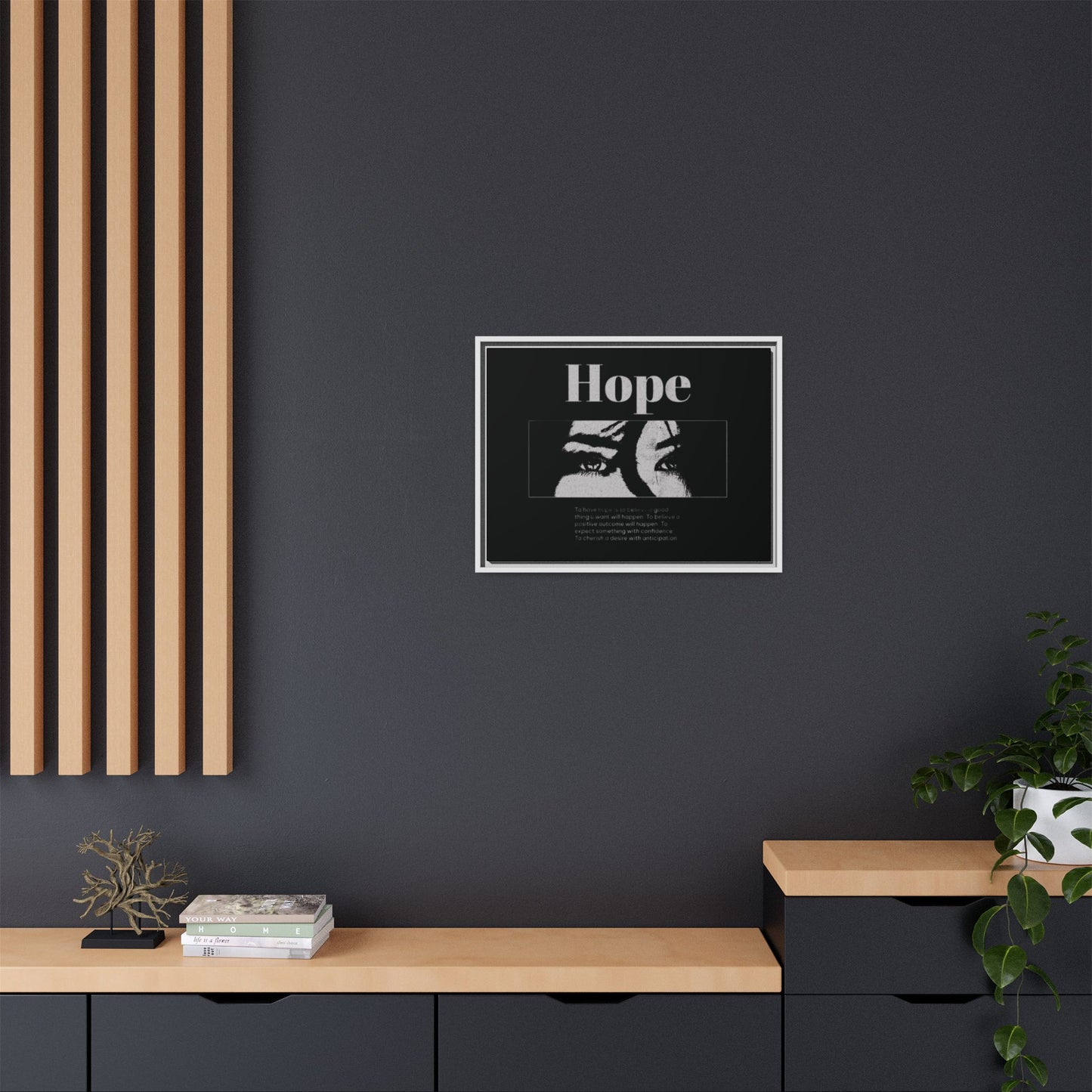 Hope – Eyes That Still Believe (Framed Art Print)