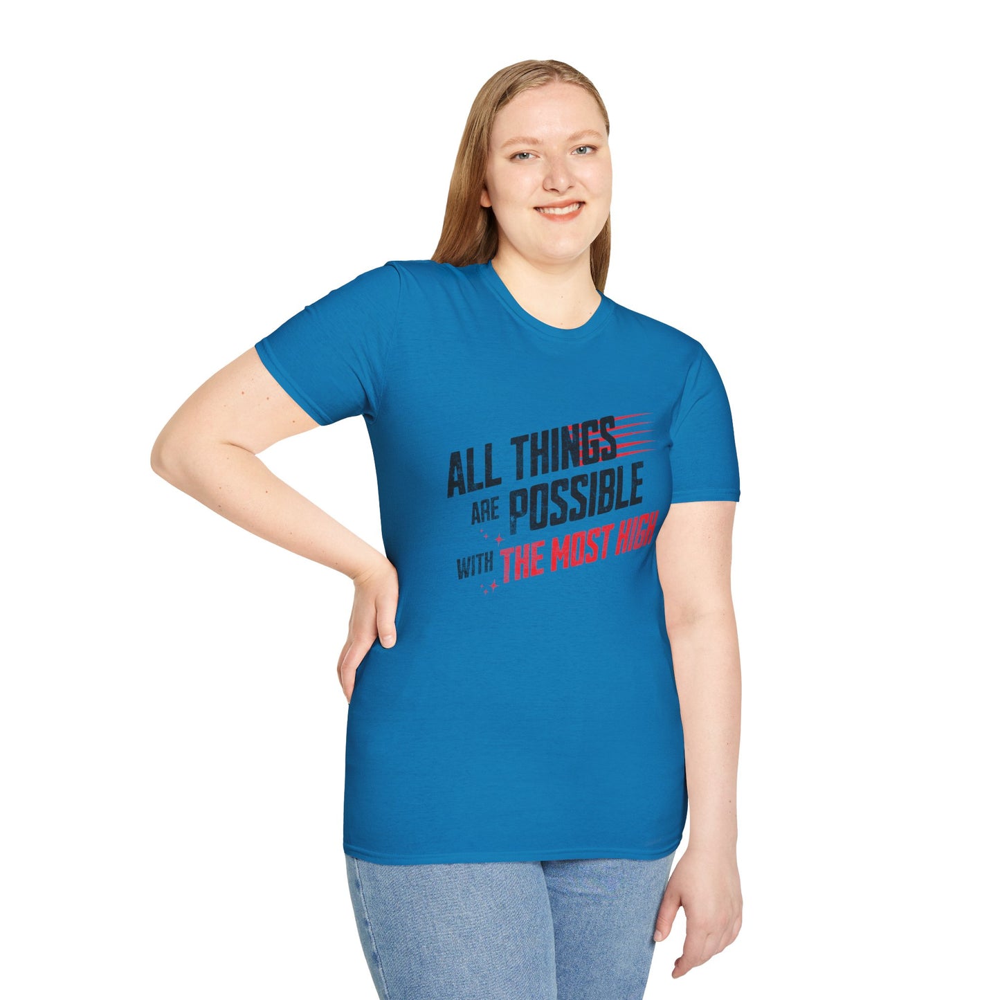 All Things Possible Tee – Powered by the Most High