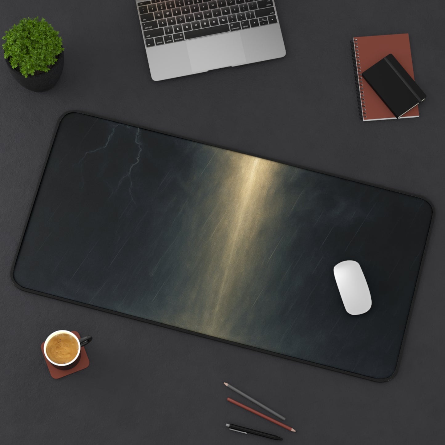 Light in the Storm Desk Mat – Divine Illumination