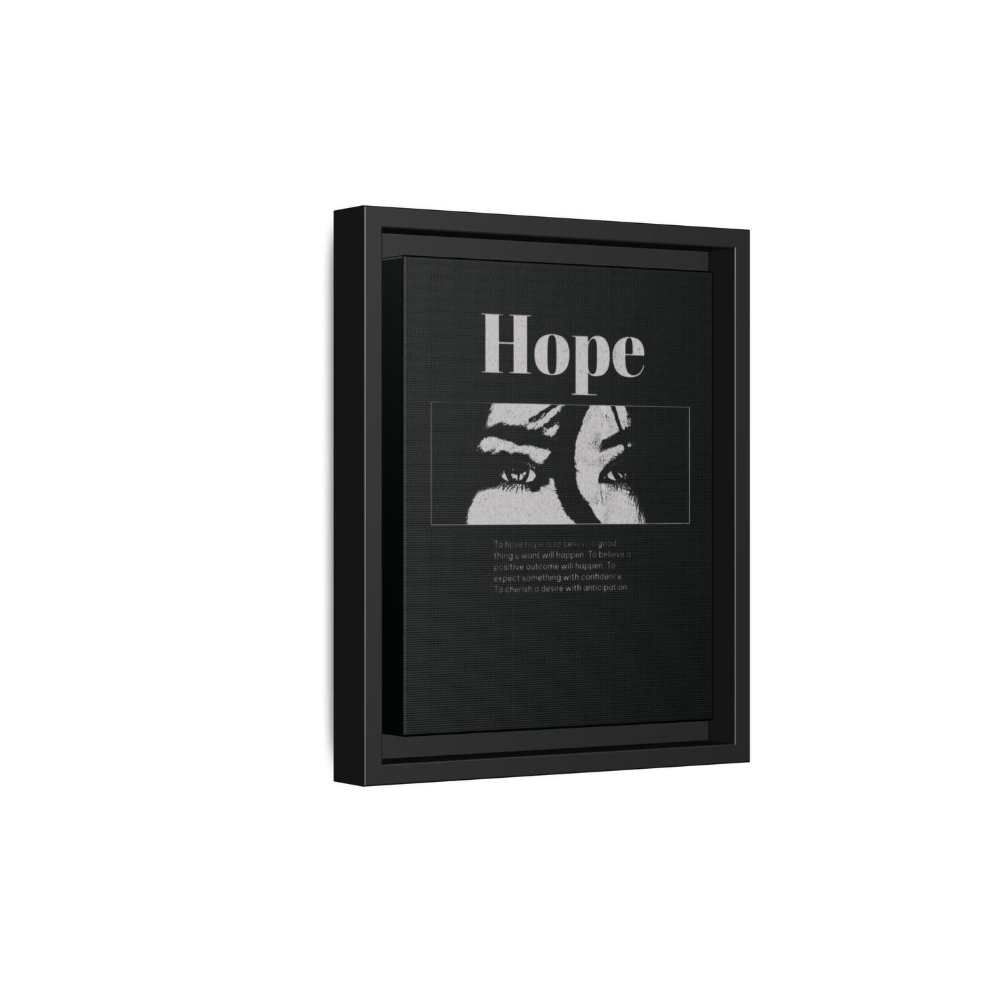Hope – Eyes That Still Believe (Framed Art Print)