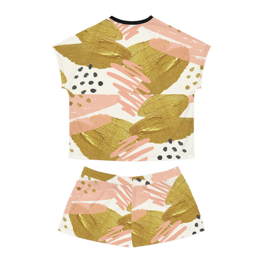 Live in Peace – Women’s Blush & Gold Pajama Set