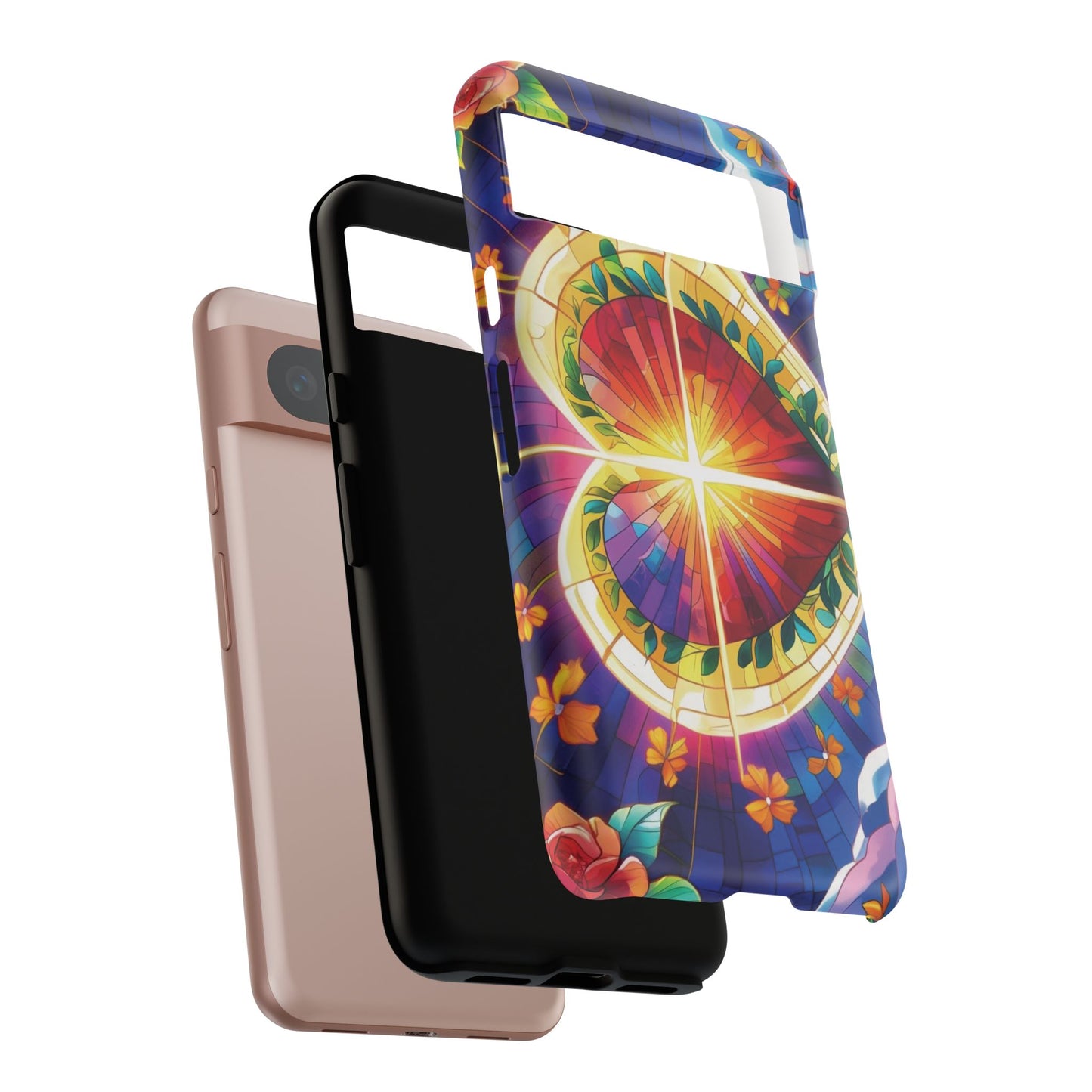 "Heart of Light" Phone Case – Stained Glass Faith Edition