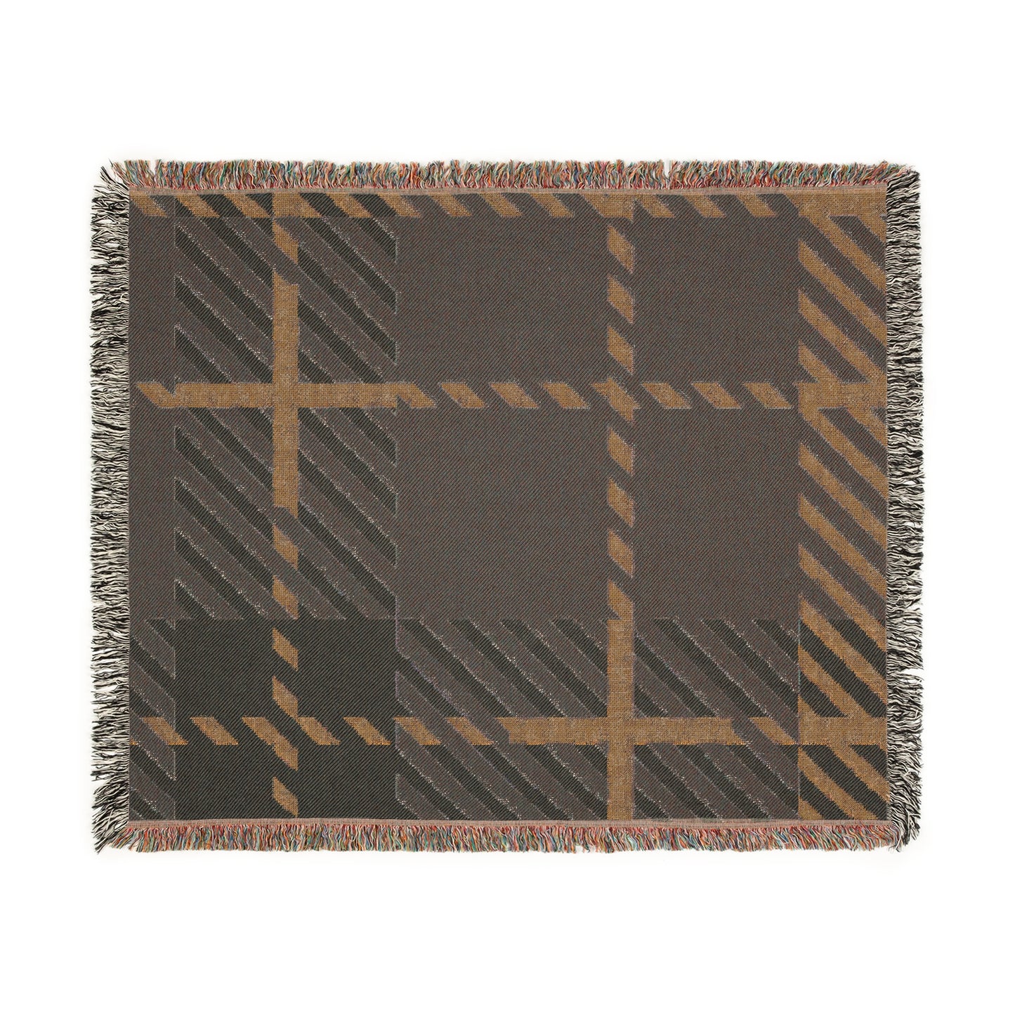 Frozen Echo Woven Throw Blanket – Whispers of Winter Collection