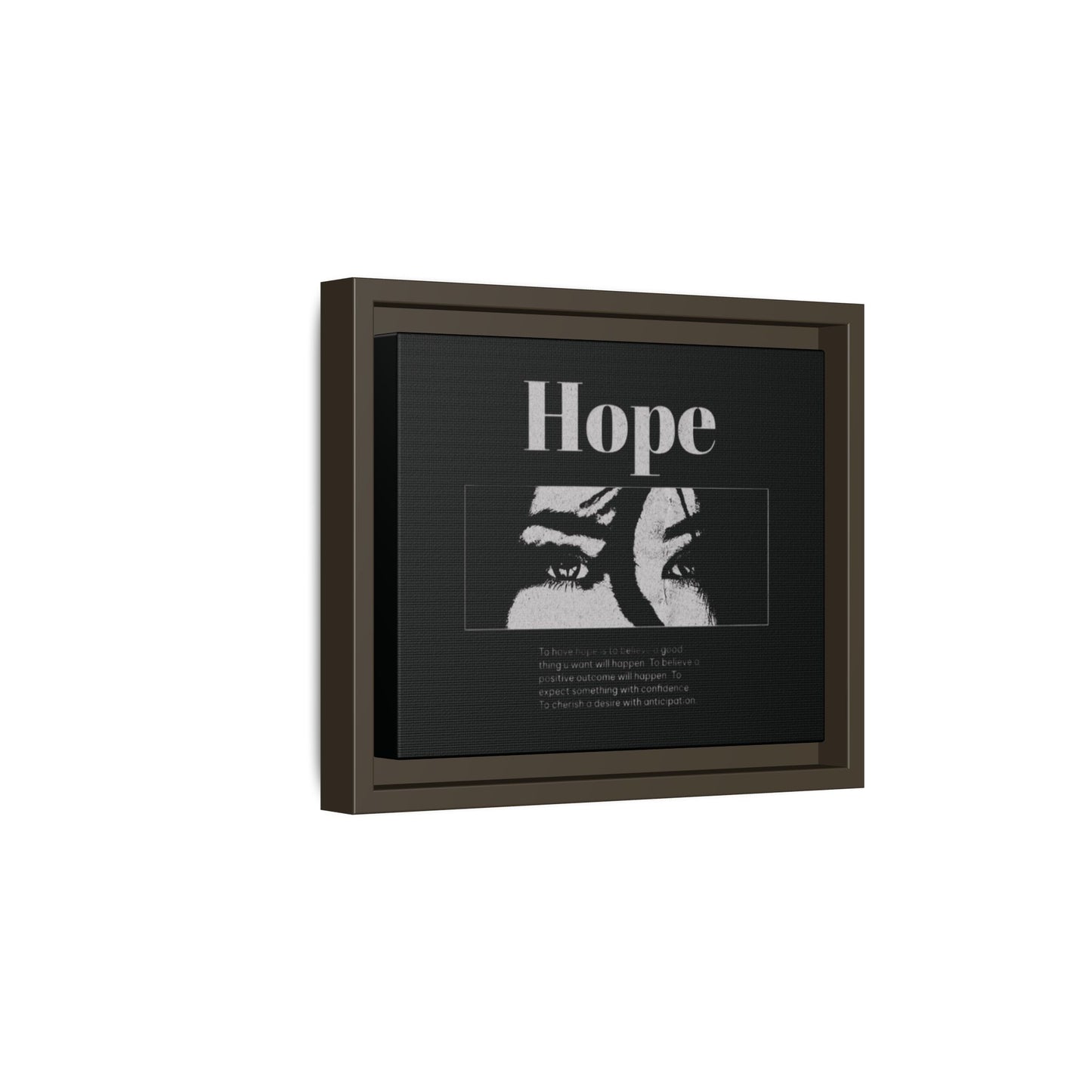 Hope – Eyes That Still Believe (Framed Art Print)