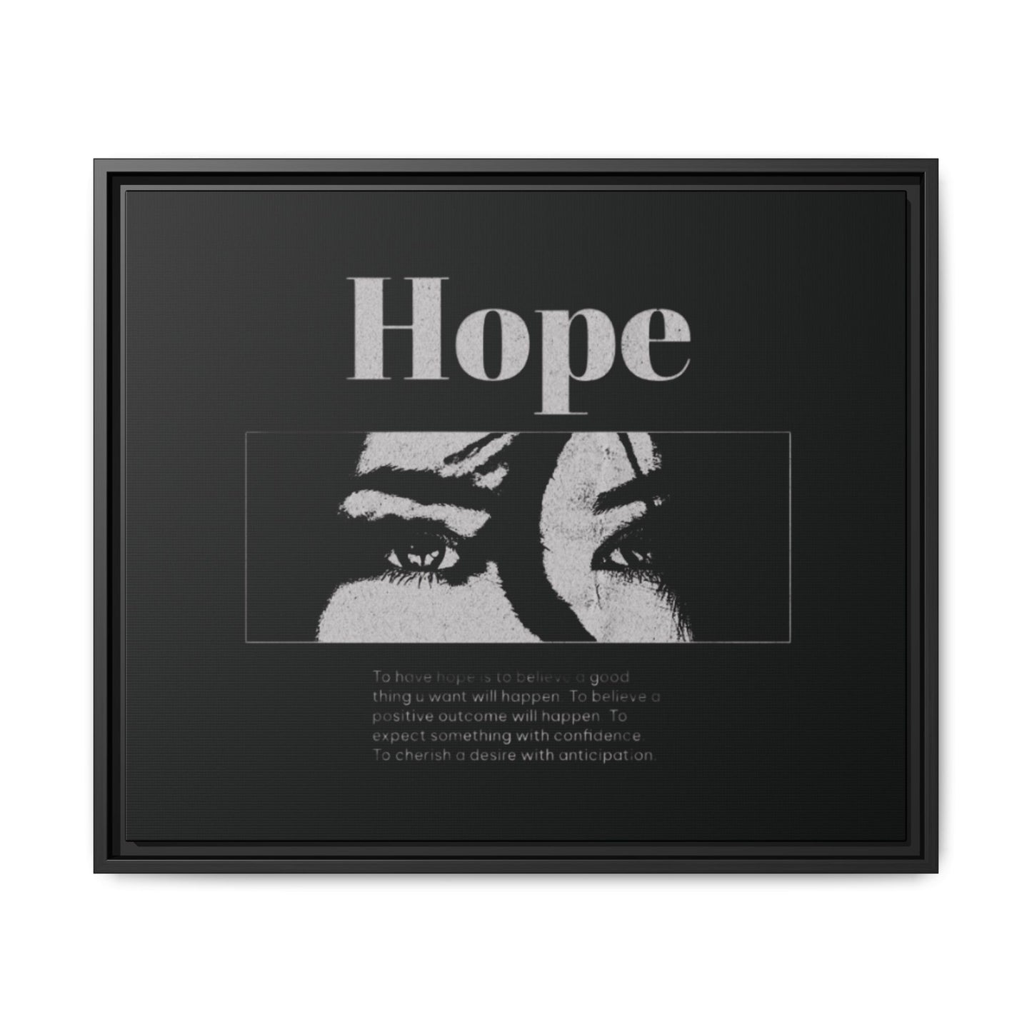 Hope – Eyes That Still Believe (Framed Art Print)
