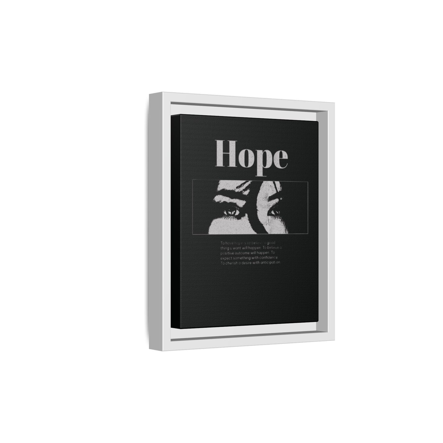 Hope – Eyes That Still Believe (Framed Art Print)