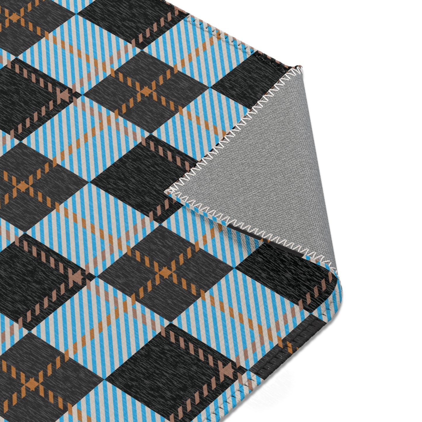 Ember Frost Area Rug – Frozen Tartan FW25