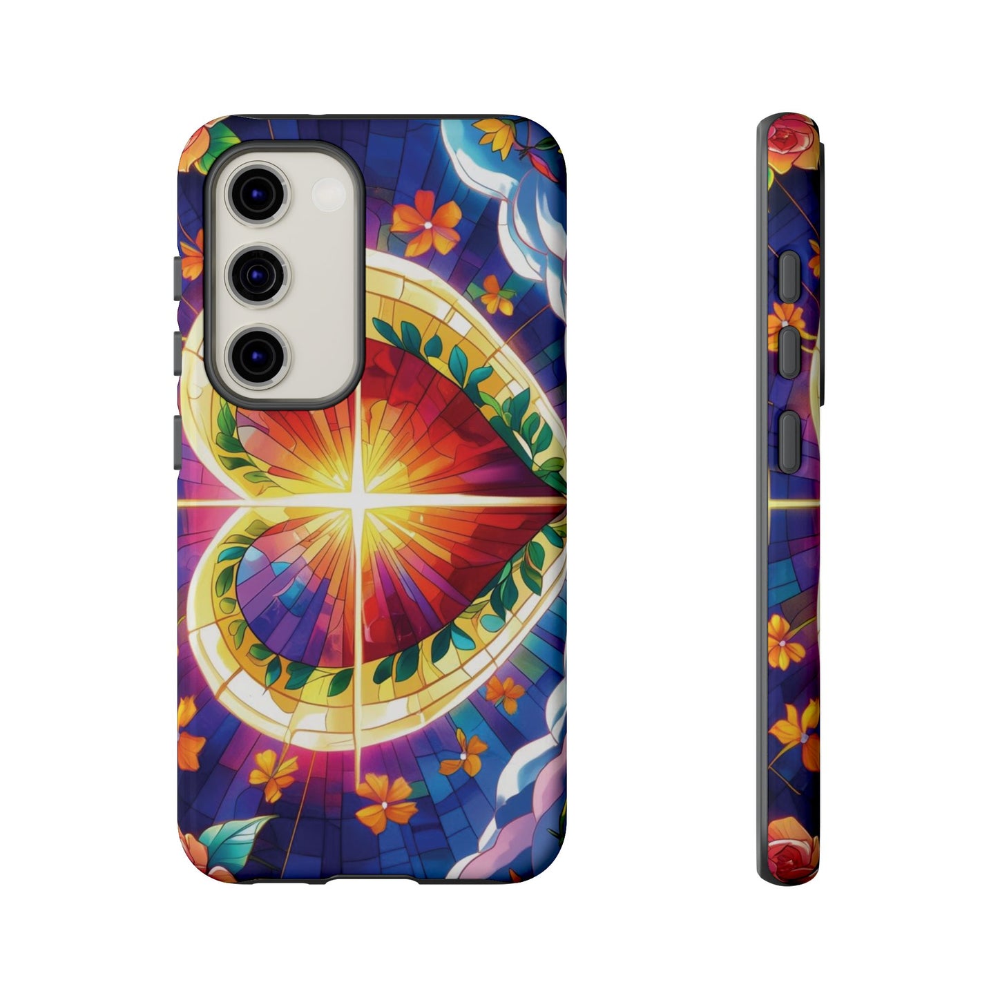 "Heart of Light" Phone Case – Stained Glass Faith Edition
