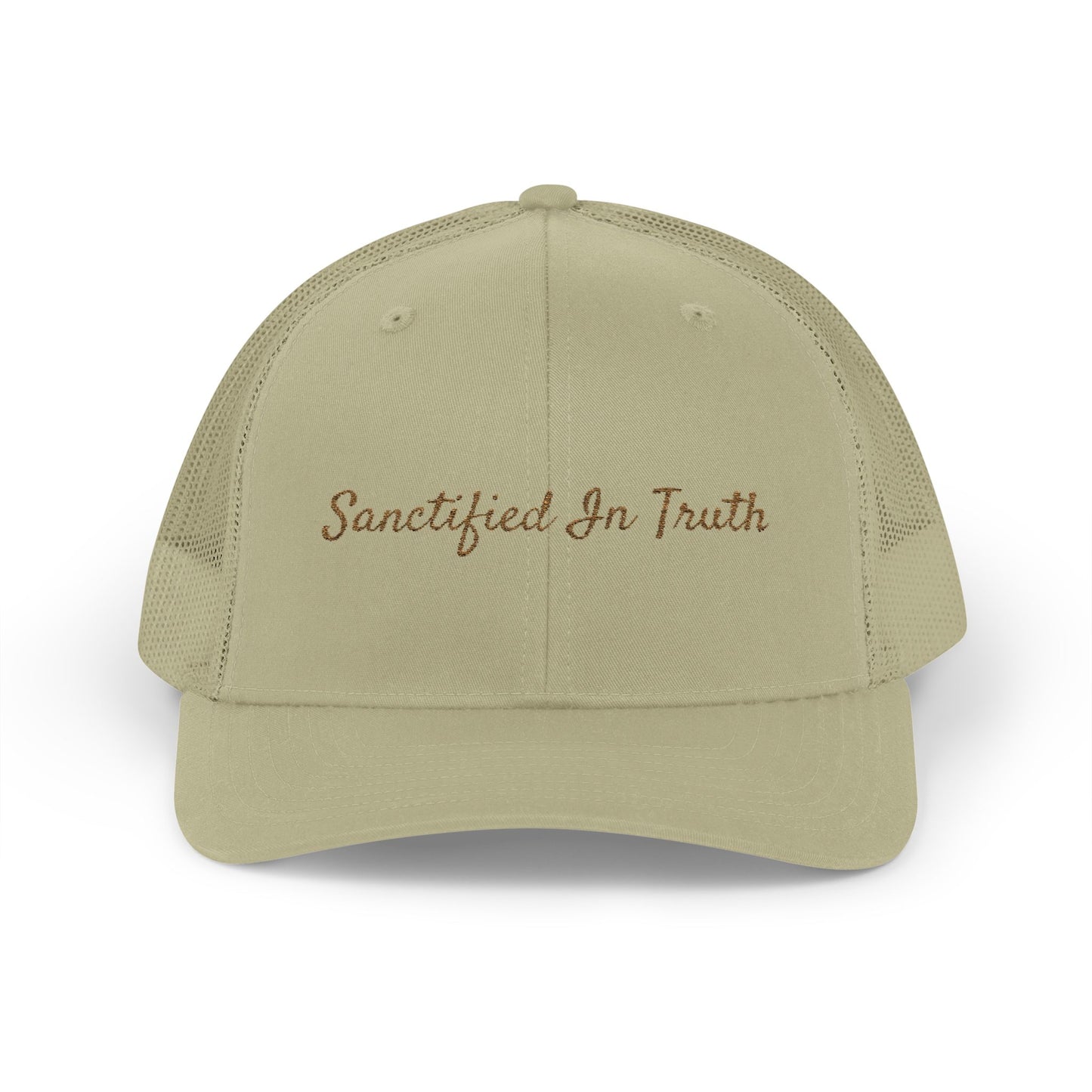 Sanctified In Truth Mesh Trucker Hat – Faith on the Go