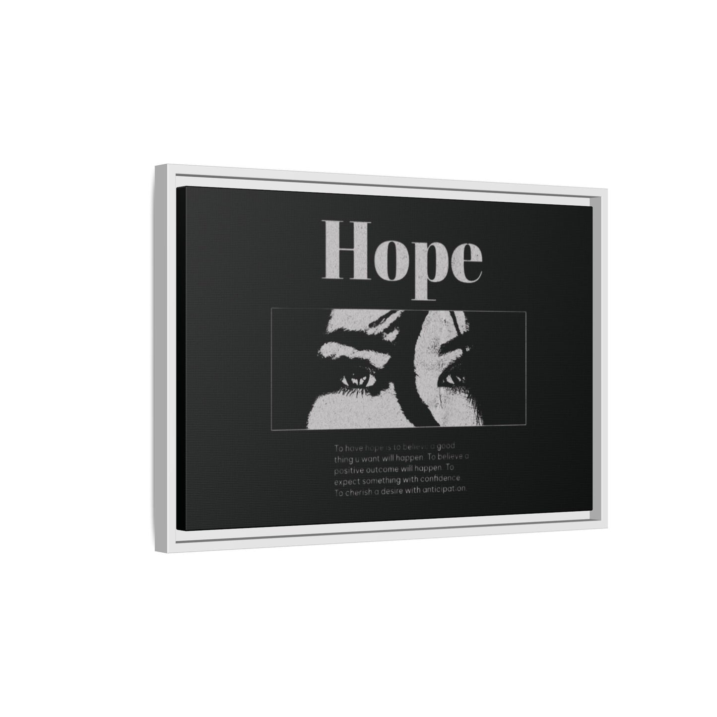 Hope – Eyes That Still Believe (Framed Art Print)