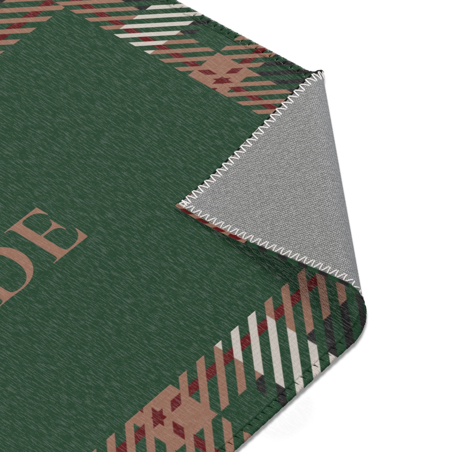 Abide Rug – Evergreen & Plaid