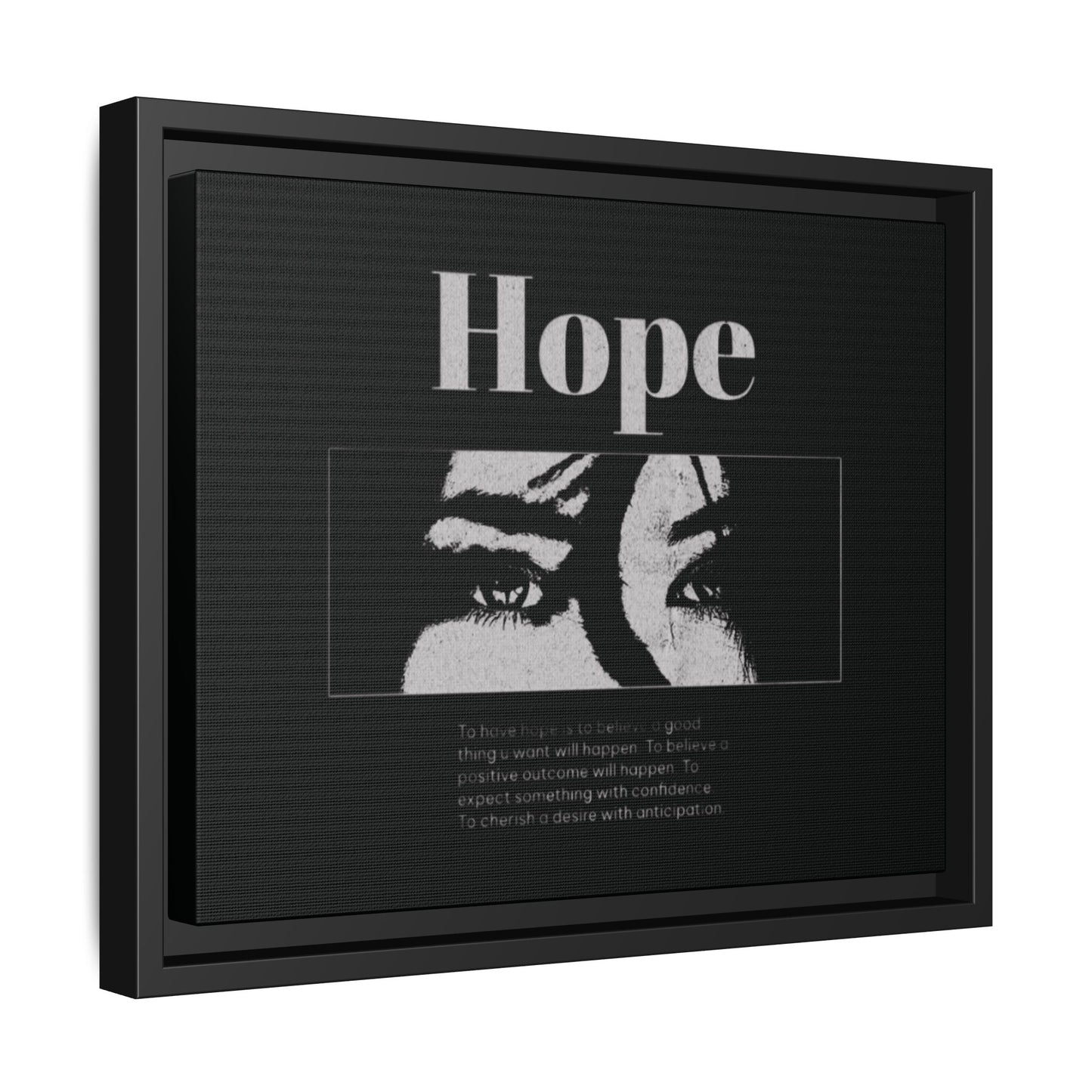 Hope – Eyes That Still Believe (Framed Art Print)