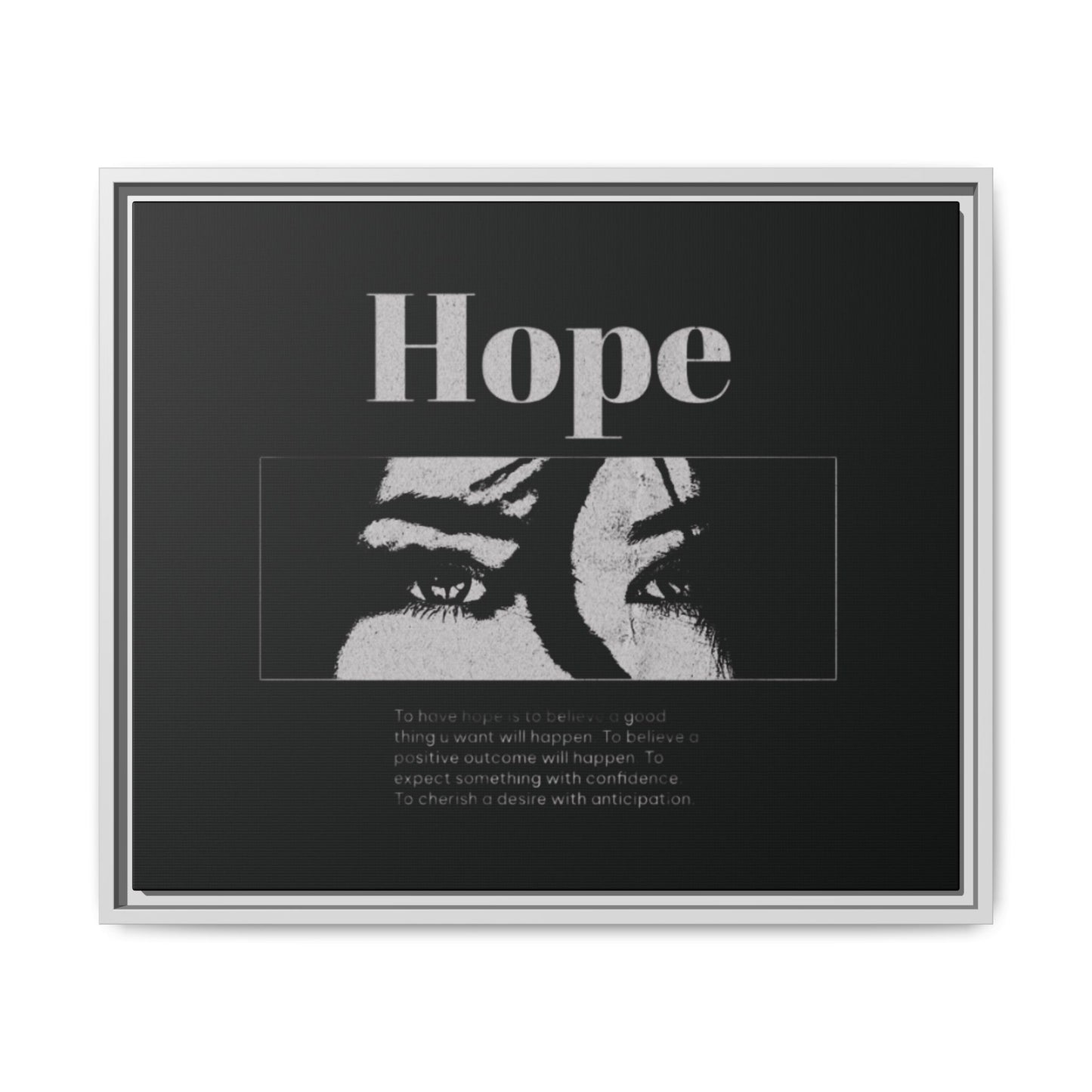 Hope – Eyes That Still Believe (Framed Art Print)