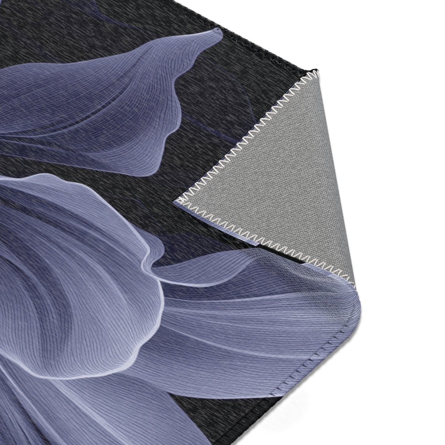 Midnight Bloom Noir Area Rug