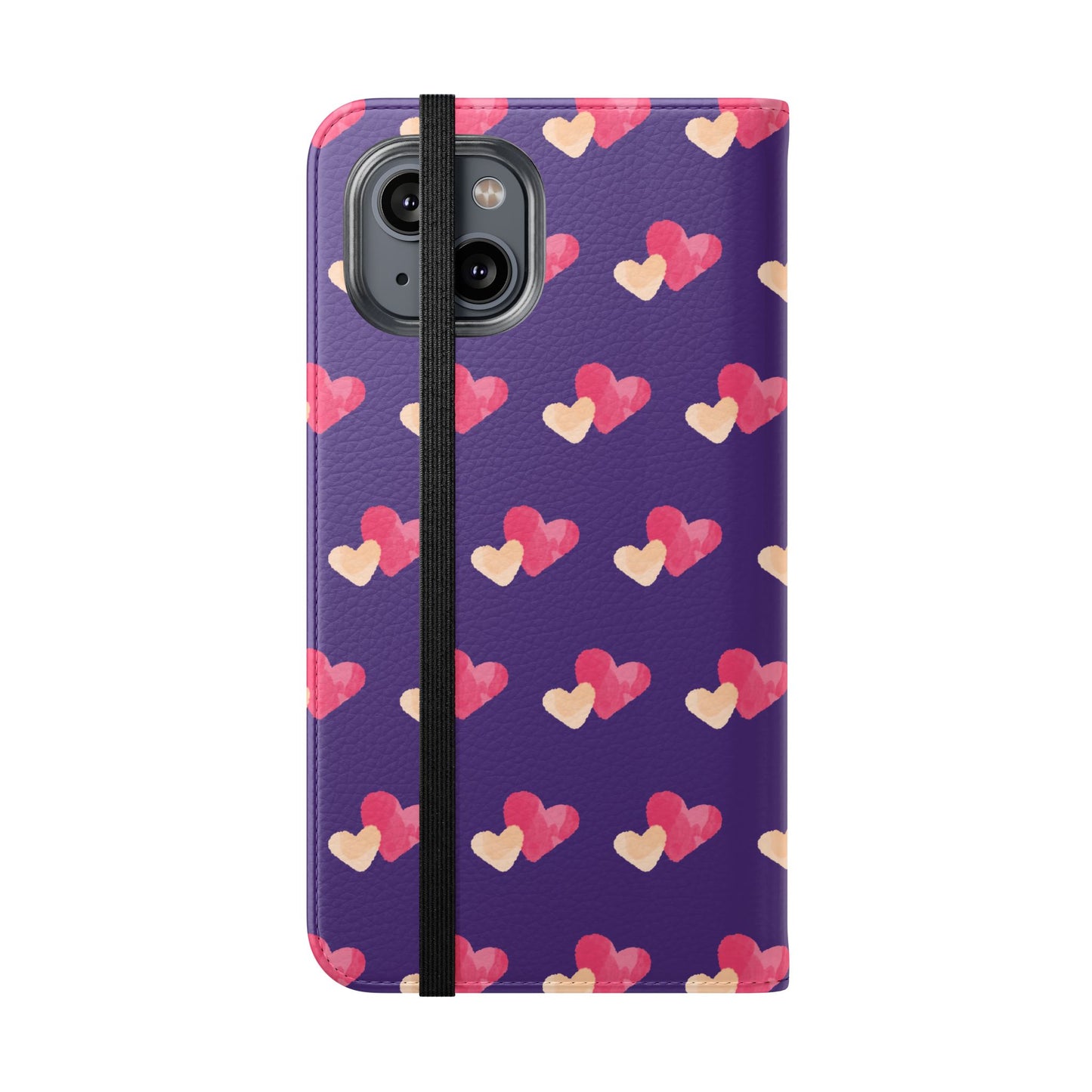 "Faith-Filled Hearts | Flip Phone Case – Purple"