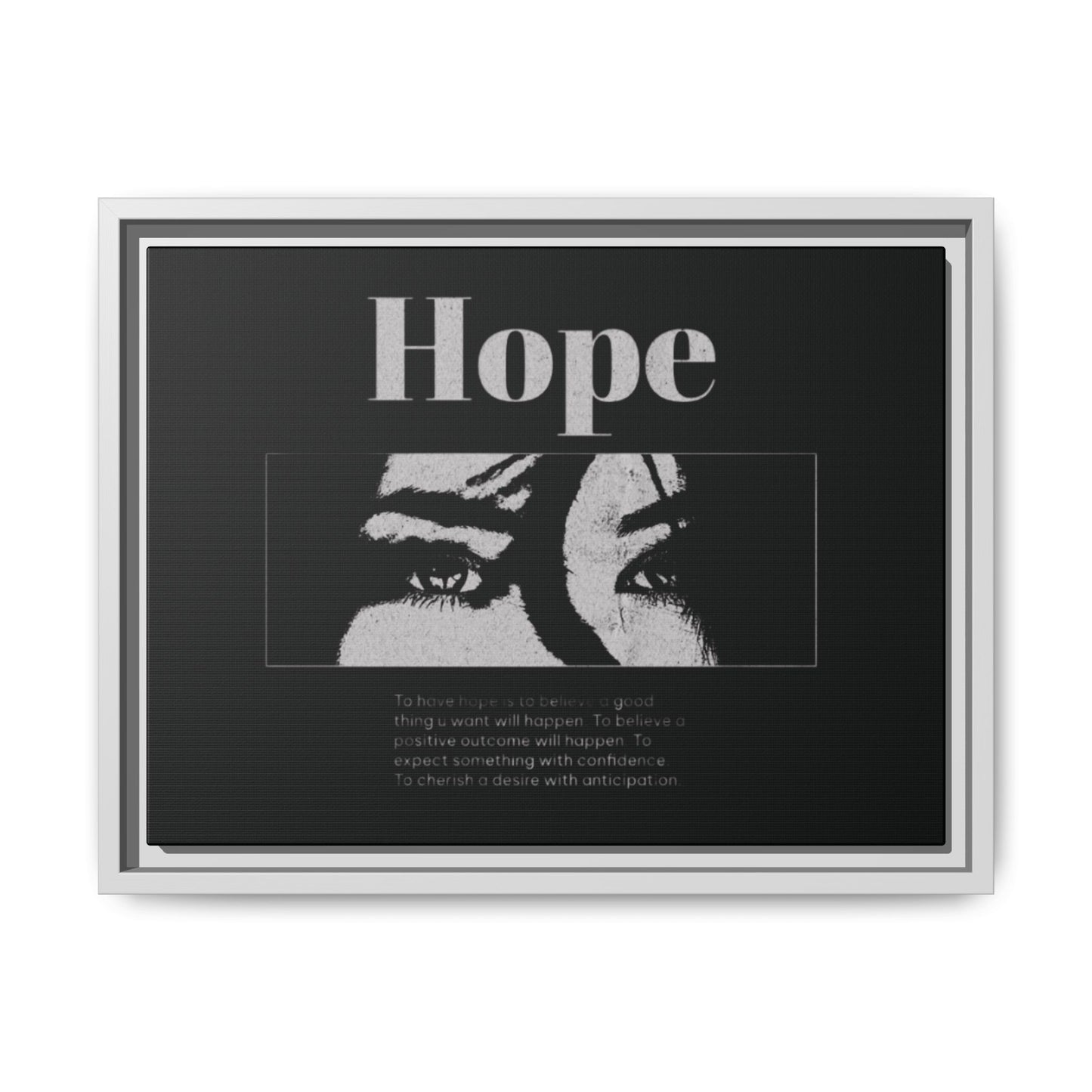 Hope – Eyes That Still Believe (Framed Art Print)