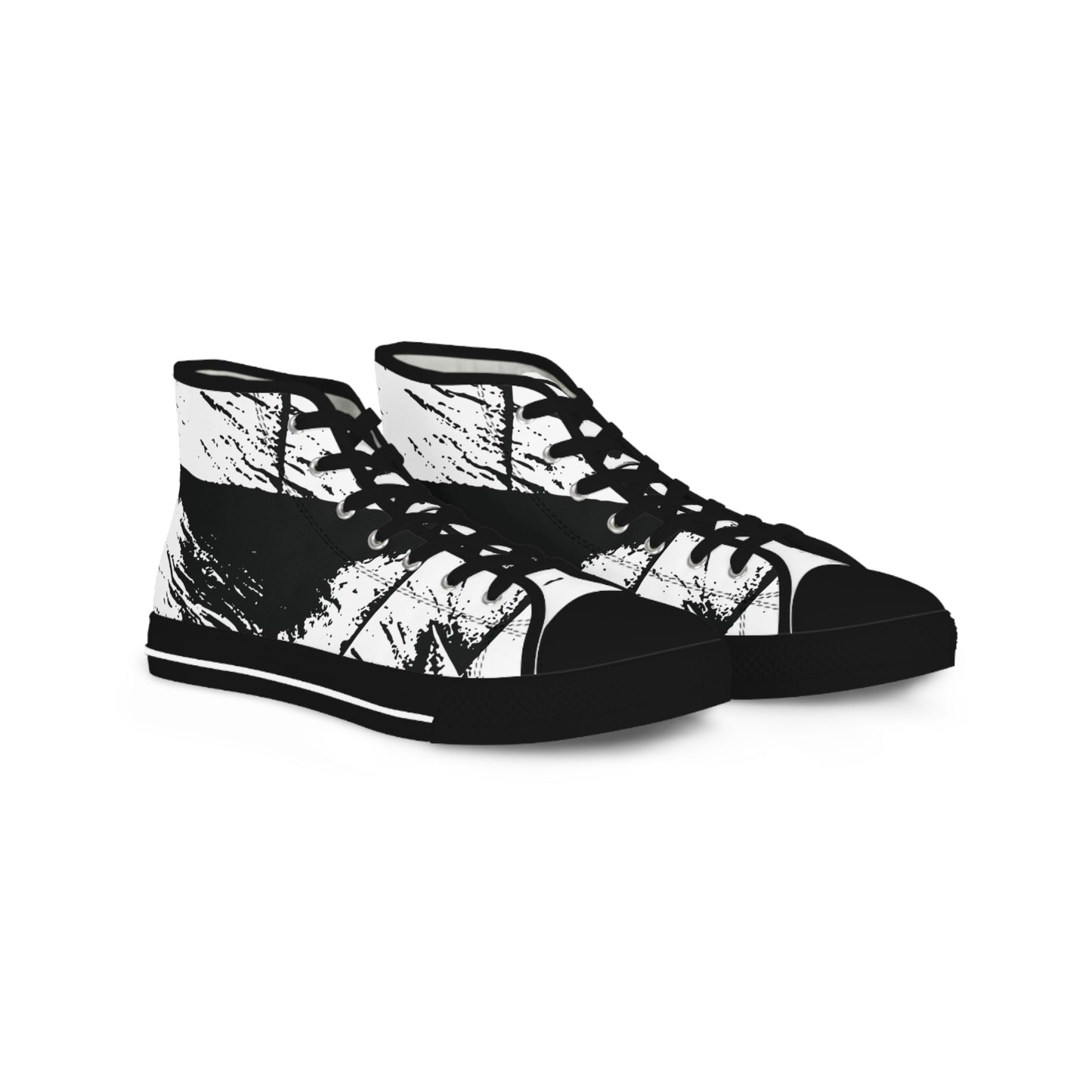 Bold Foundations – Men’s High-Top Sneakers, Unique Sneakers for Men, Trendy Footwear, Casual Sneakers, Graphic Sneakers, Perfect Gift for Him