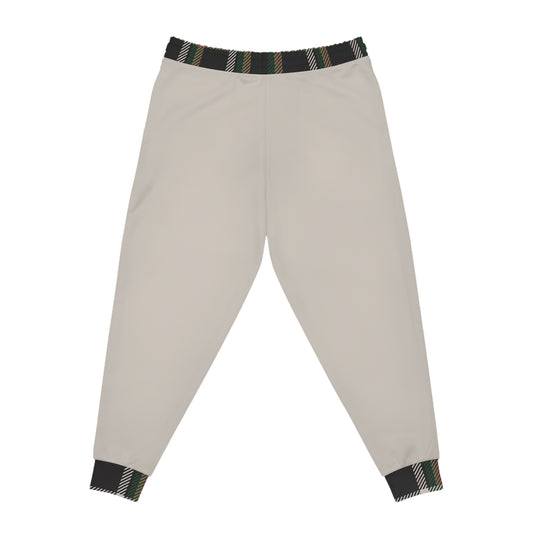 Faithful Tartan Joggers – Stone Beige