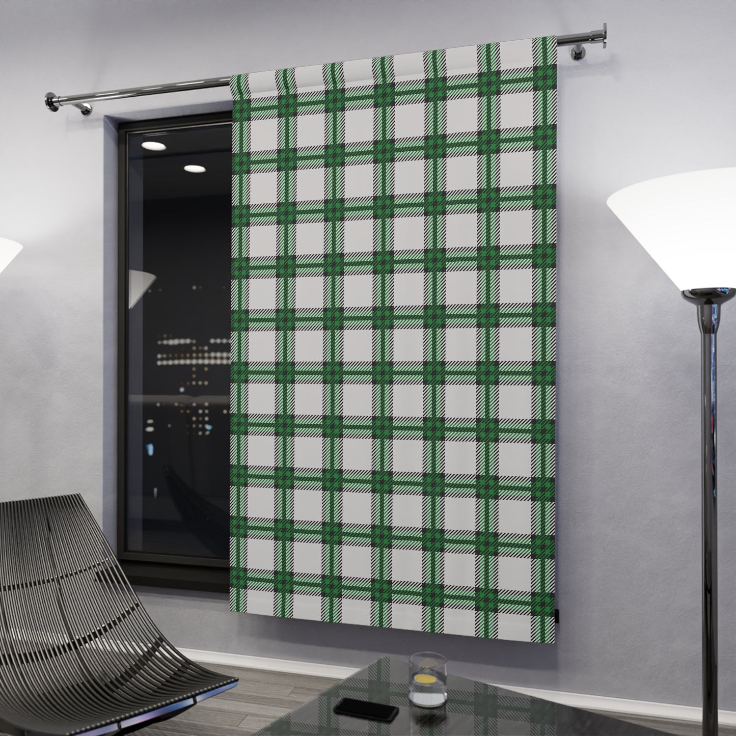 Shadow Glen Blackout Curtain – Frozen Tartan FW25