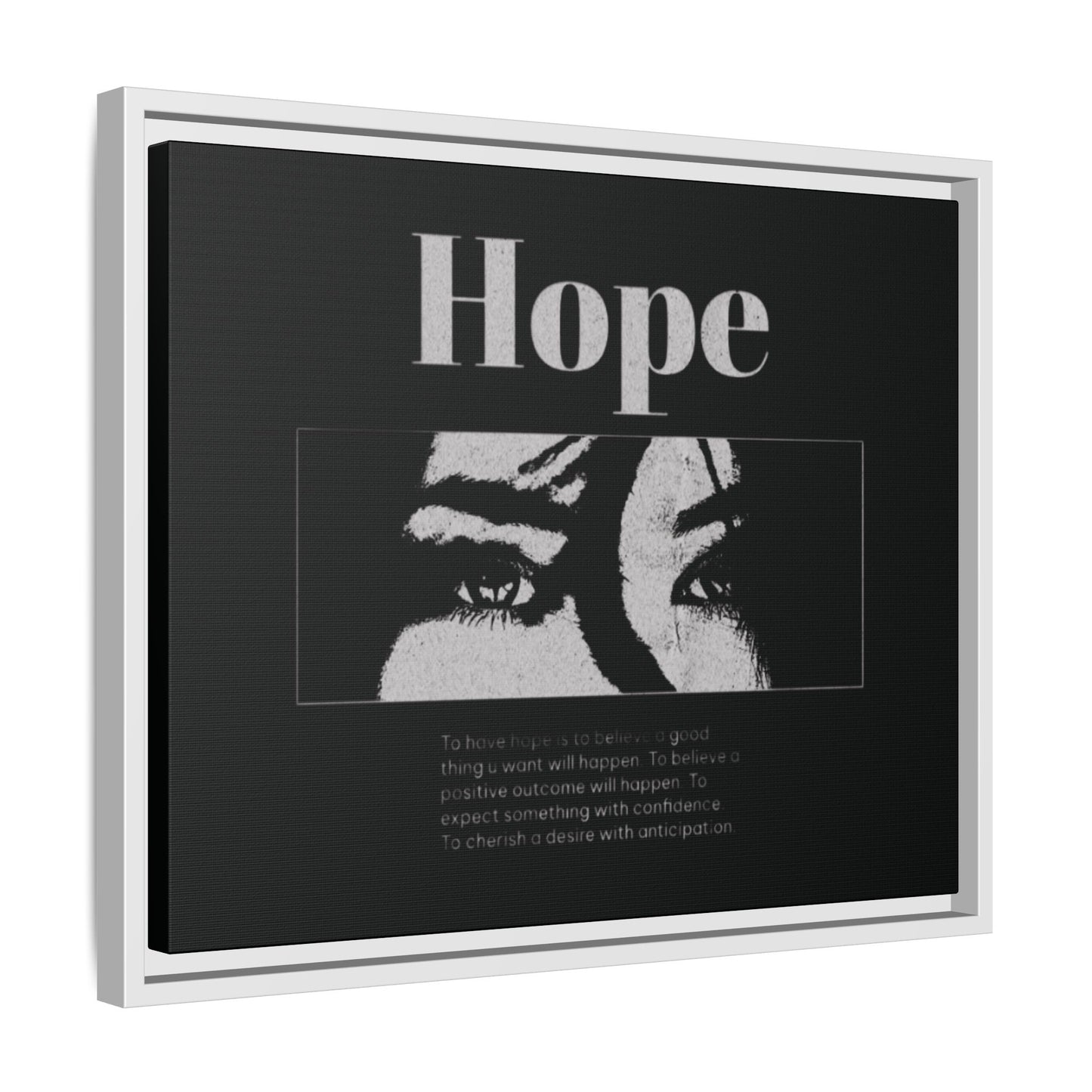 Hope – Eyes That Still Believe (Framed Art Print)