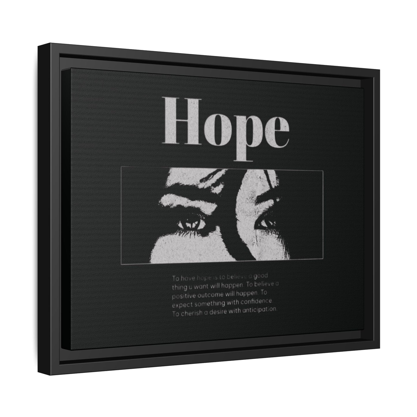 Hope – Eyes That Still Believe (Framed Art Print)