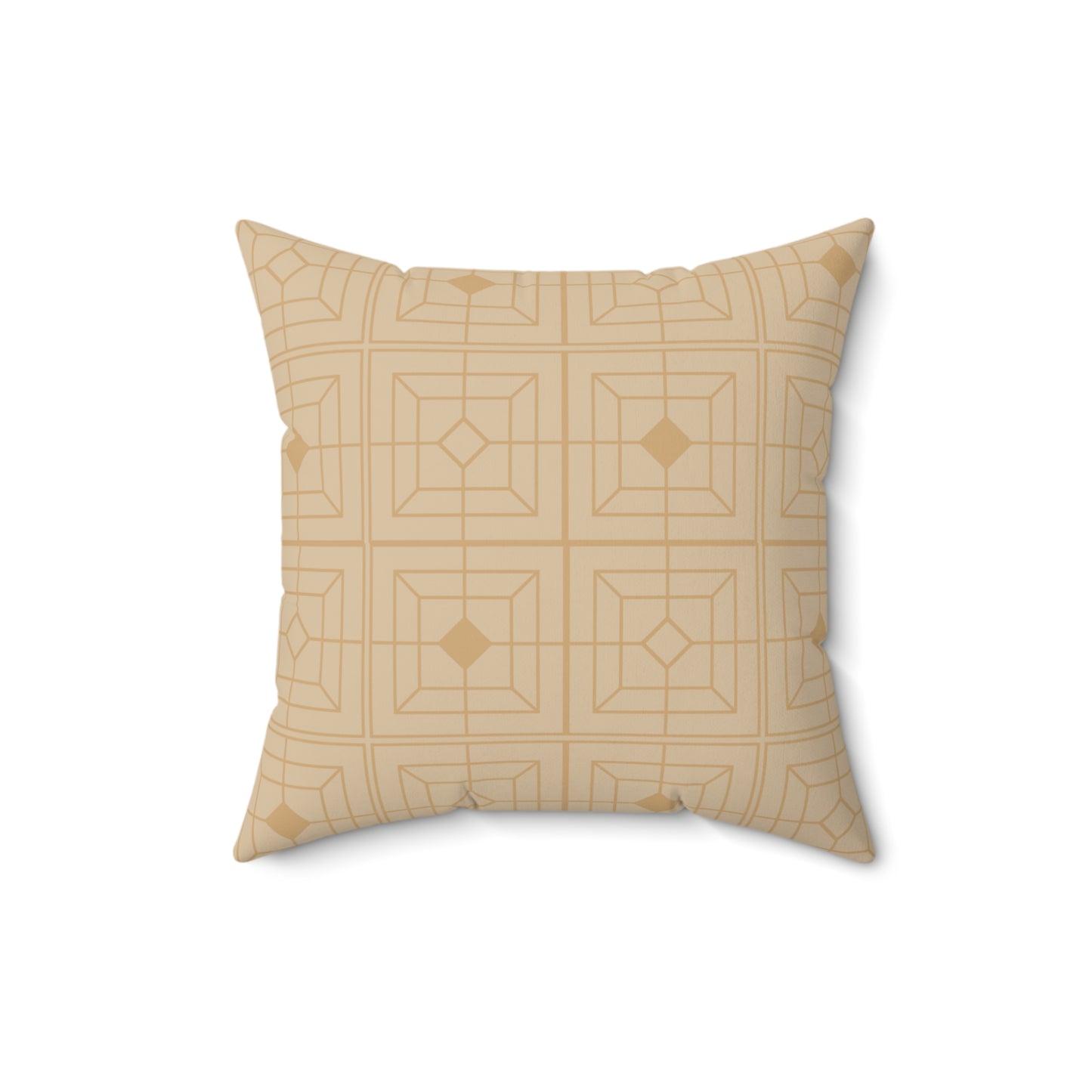 Natural Deco: Sacred Grid Throw Pillow