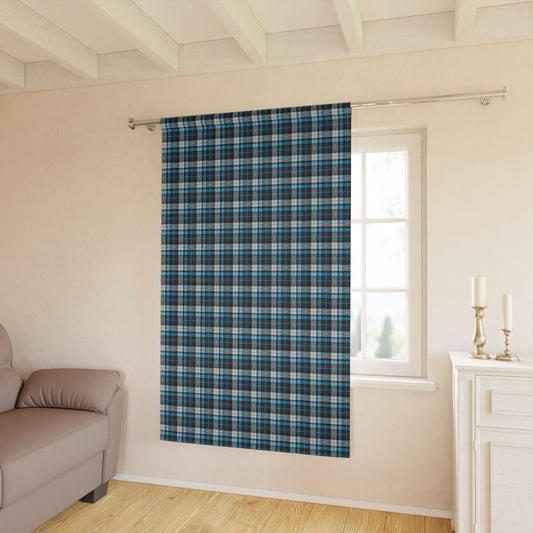 Silent Crossing Blackout Curtain – Frozen Tartan FW25