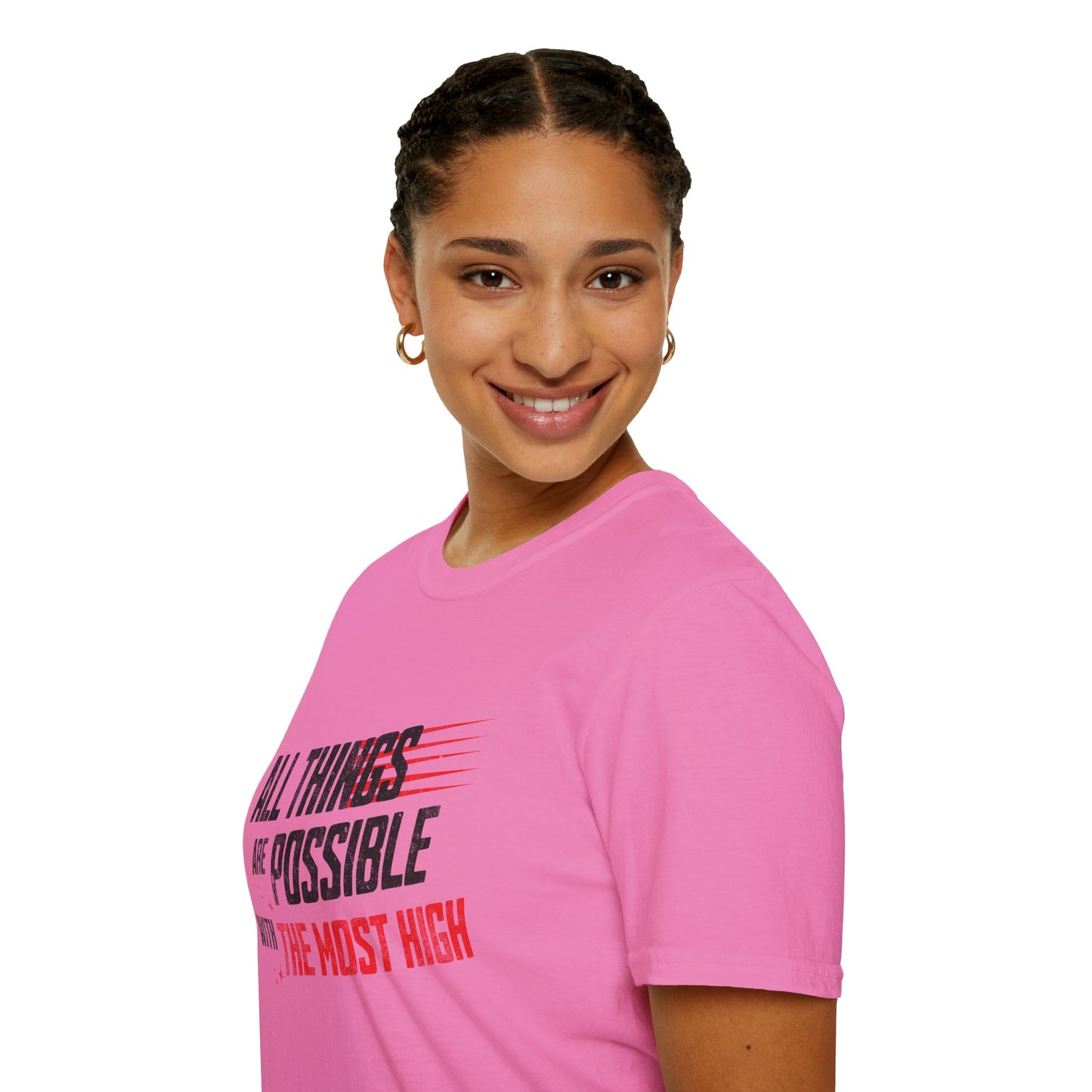 All Things Possible Tee – Powered by the Most High