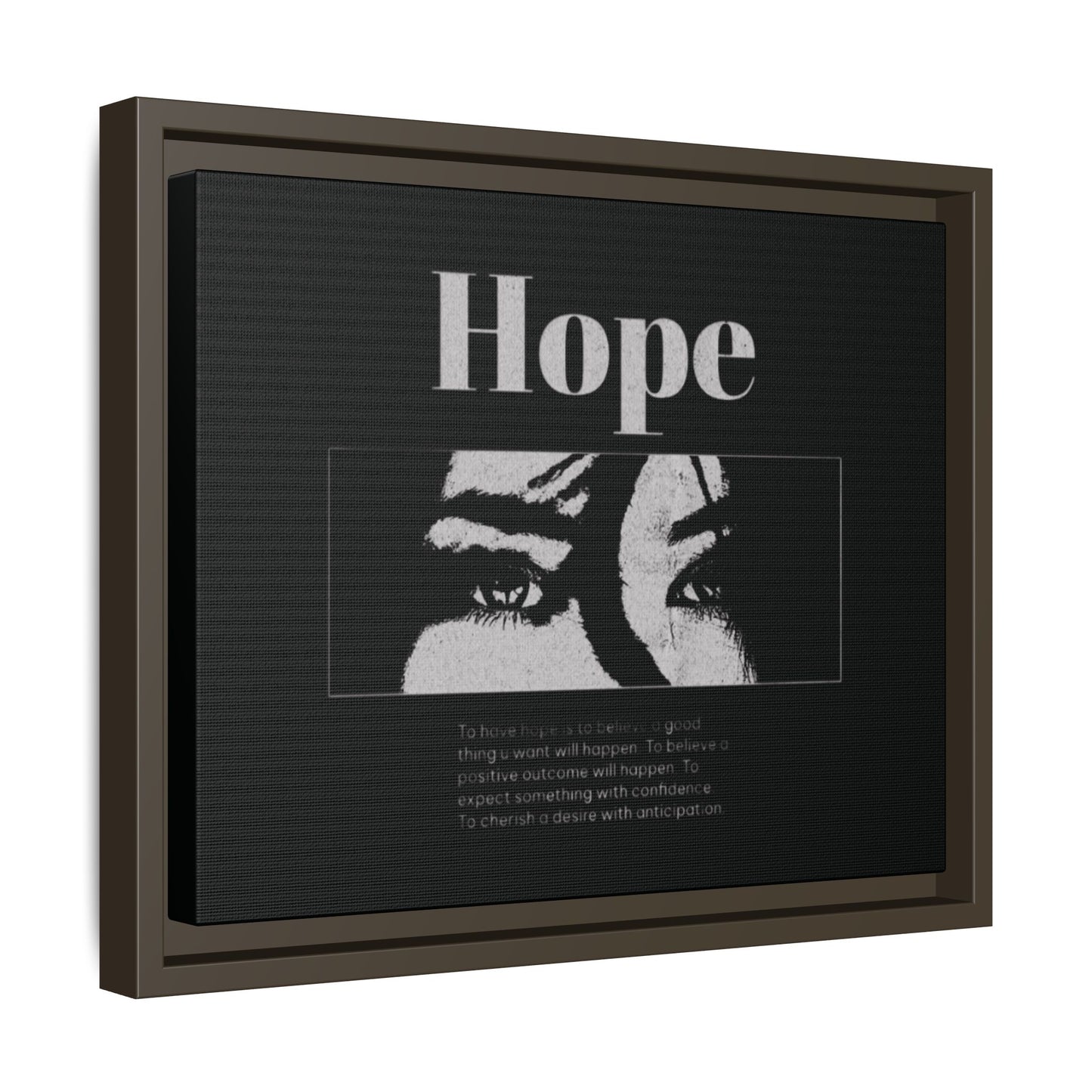 Hope – Eyes That Still Believe (Framed Art Print)