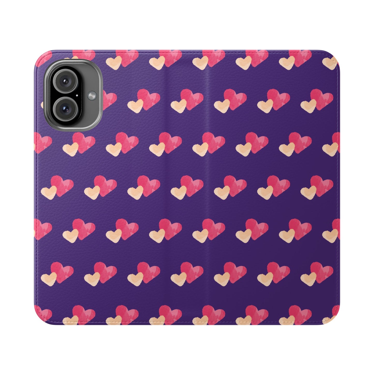 "Faith-Filled Hearts | Flip Phone Case – Purple"
