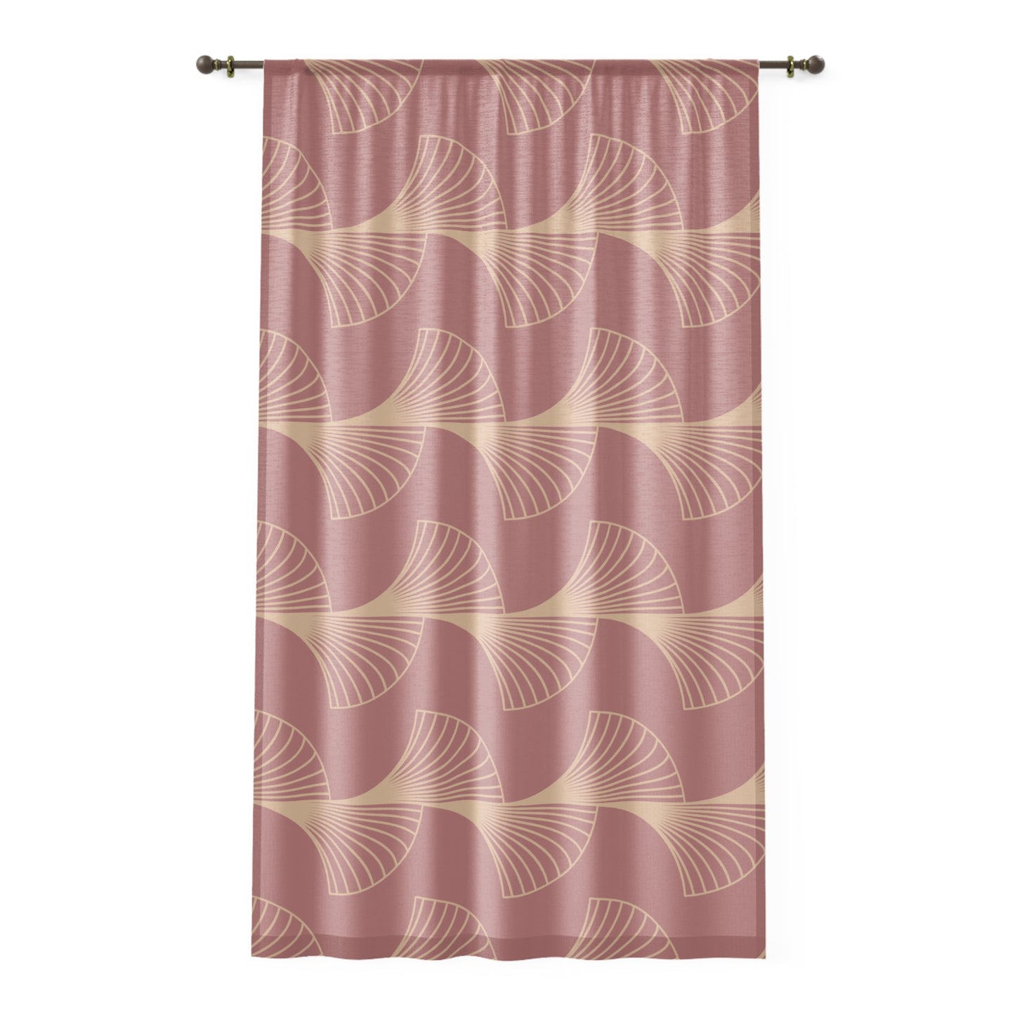Rose Deco Grace – Champagne Gold Fan Panel Curtain