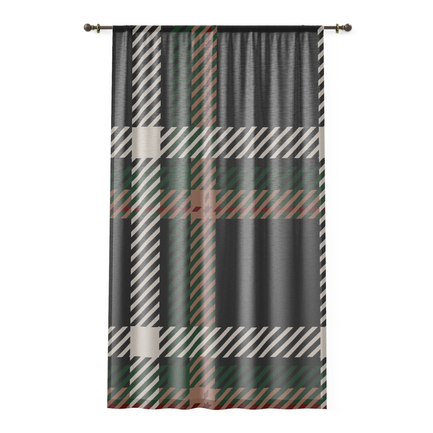 Faithful Tartan Curtain – Blocky Remix