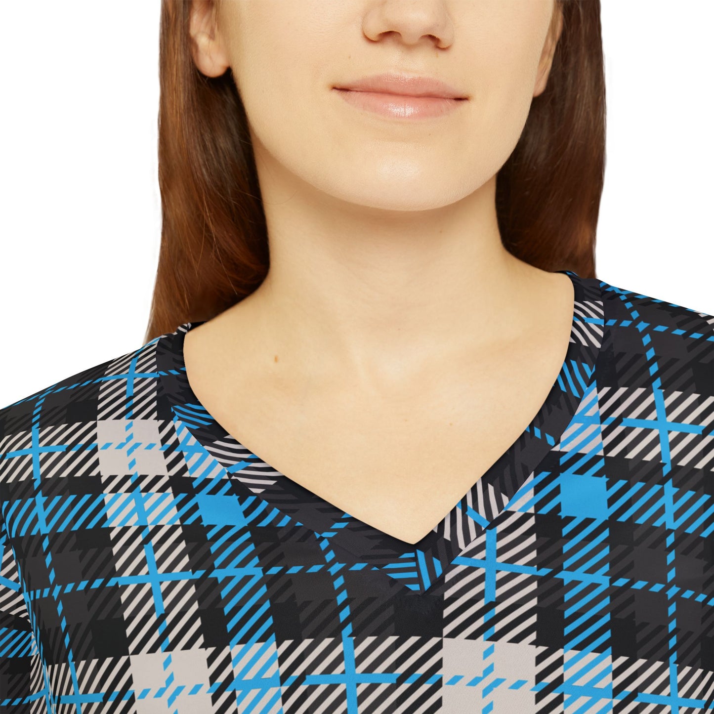 Silent Crossing Women’s V-Neck Long Sleeve – Grace in the Shadows