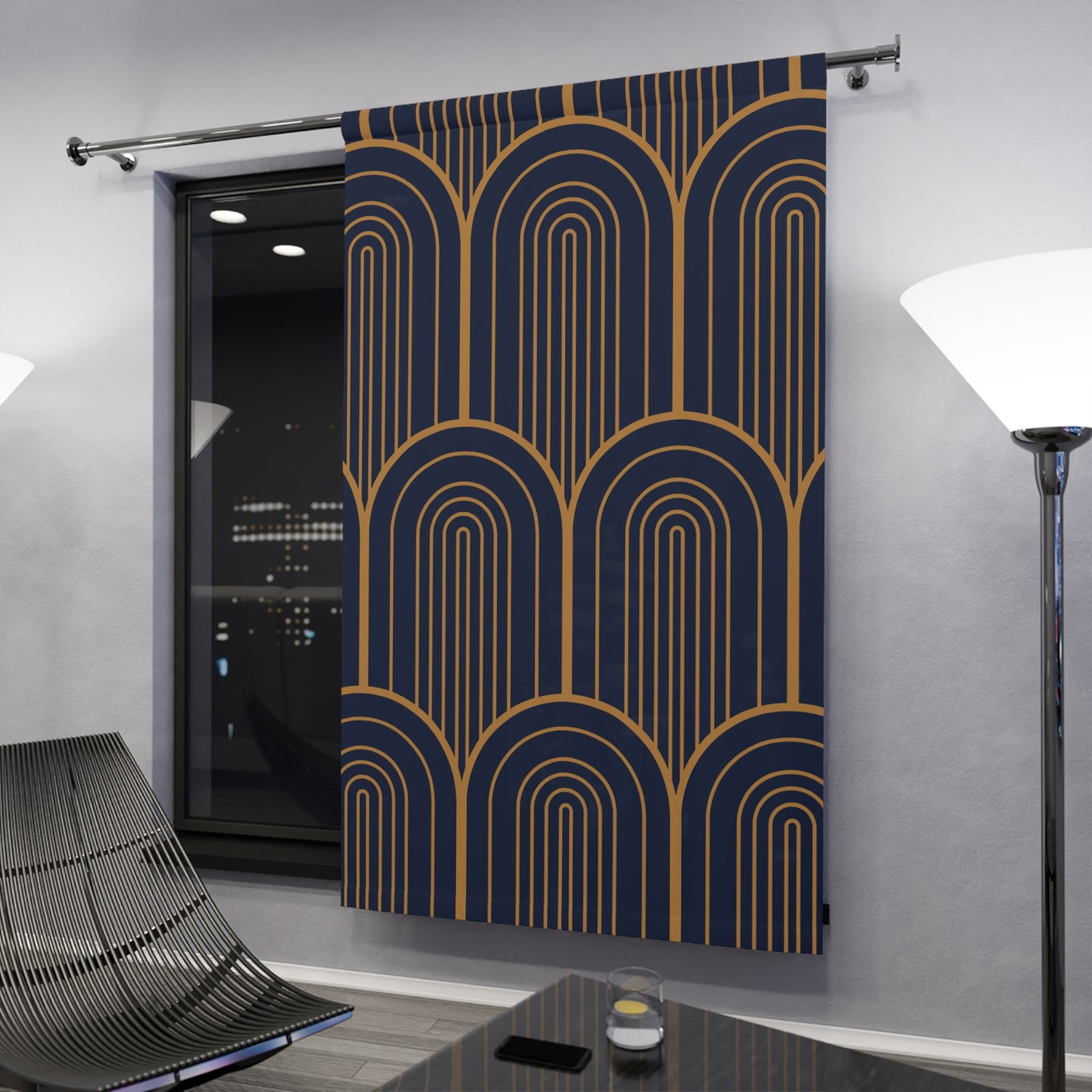 Midnight Luxe: Covenant Arches Curtain Panel