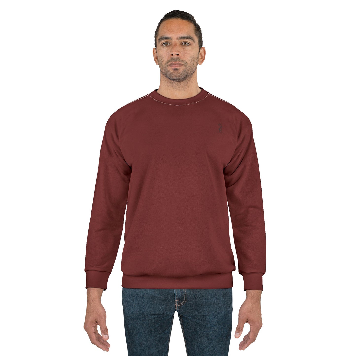 Faithful Tartan Solid Sweatshirt – Oxblood | Whispers of Winter Collection