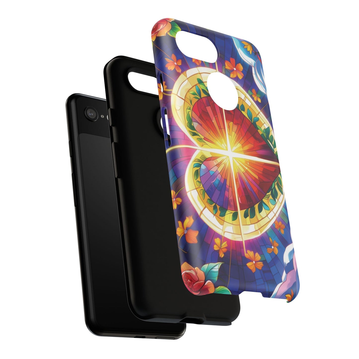 "Heart of Light" Phone Case – Stained Glass Faith Edition
