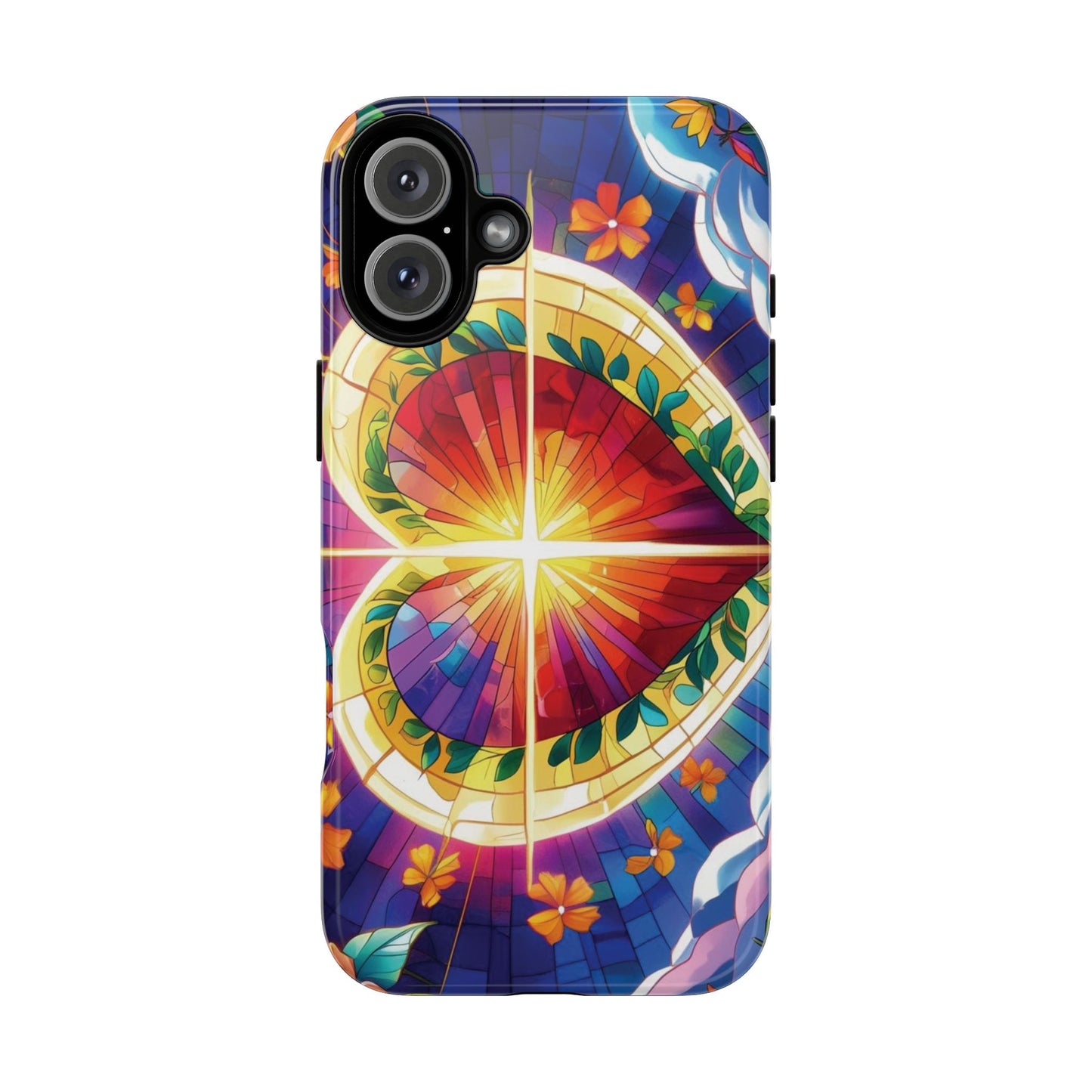 "Heart of Light" Phone Case – Stained Glass Faith Edition