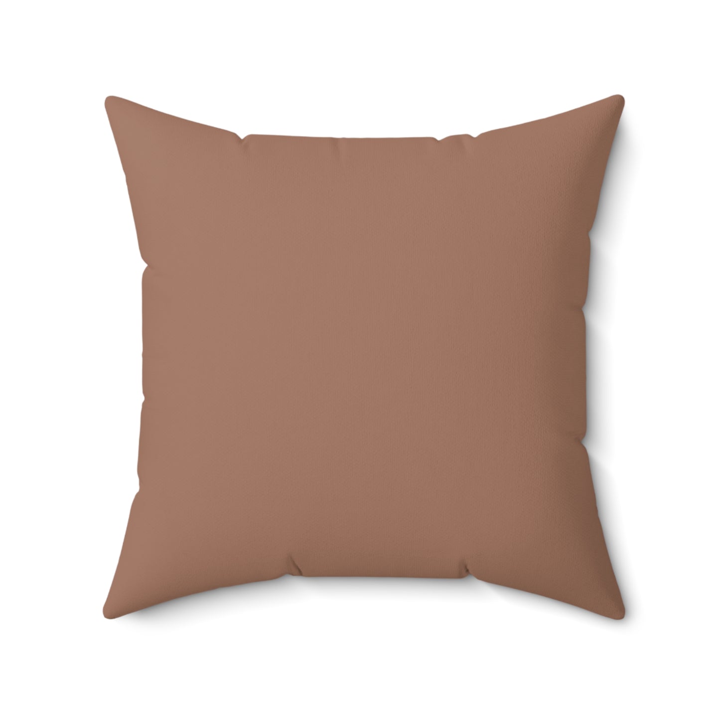 Faithful Tartan Cushion – Mocha Mousse Front, Plaid Back | Faux Suede Throw Pillow