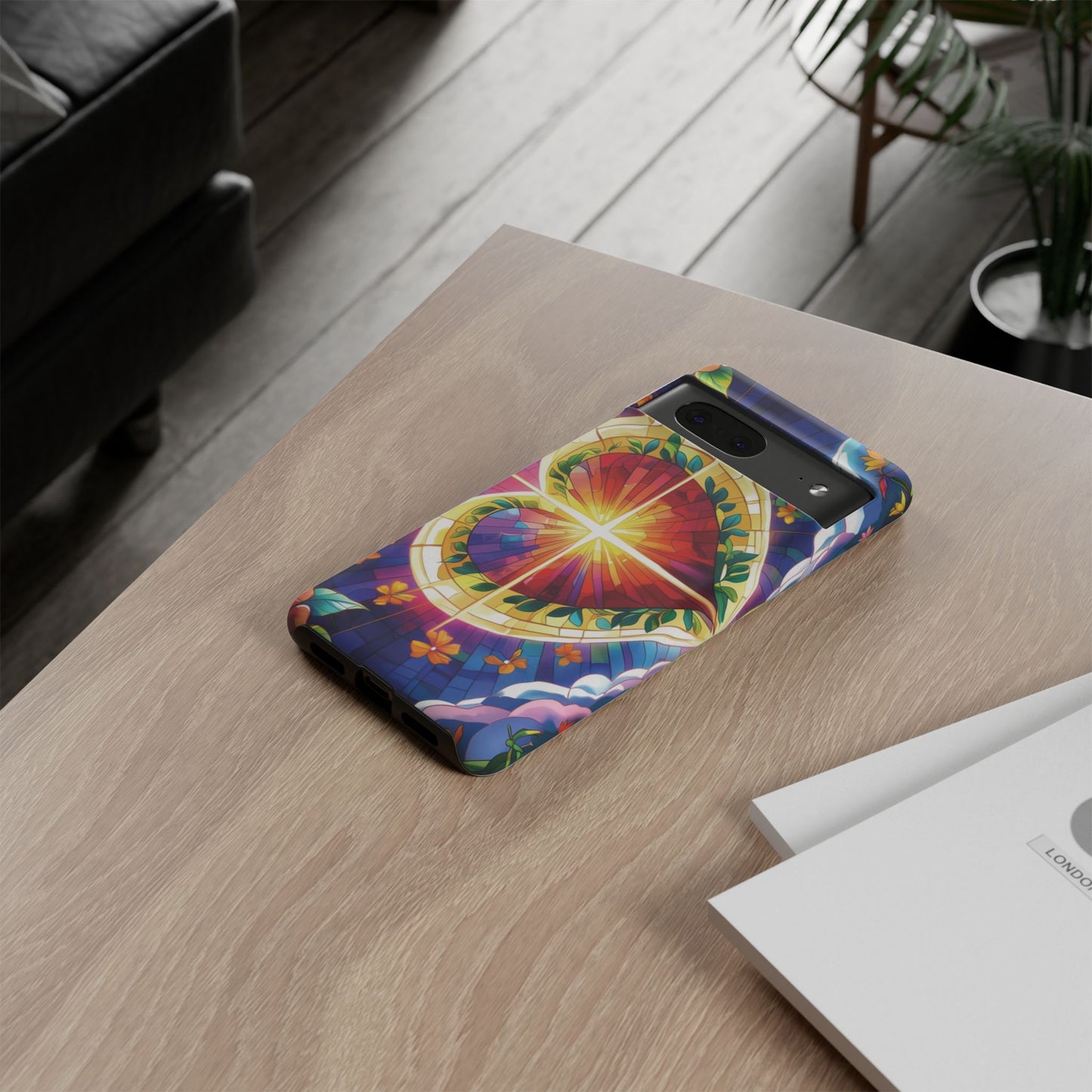"Heart of Light" Phone Case – Stained Glass Faith Edition