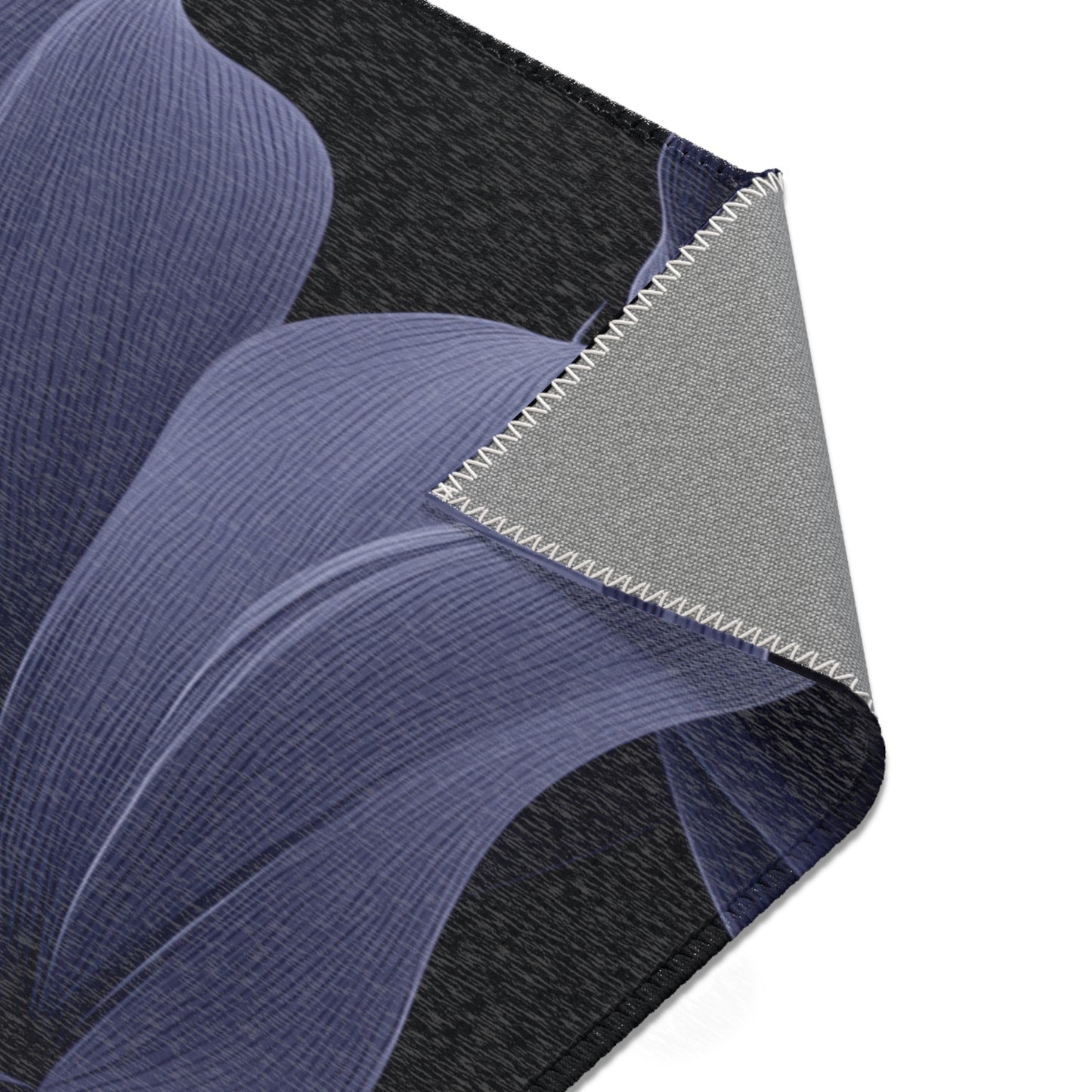 Midnight Bloom Noir Area Rug