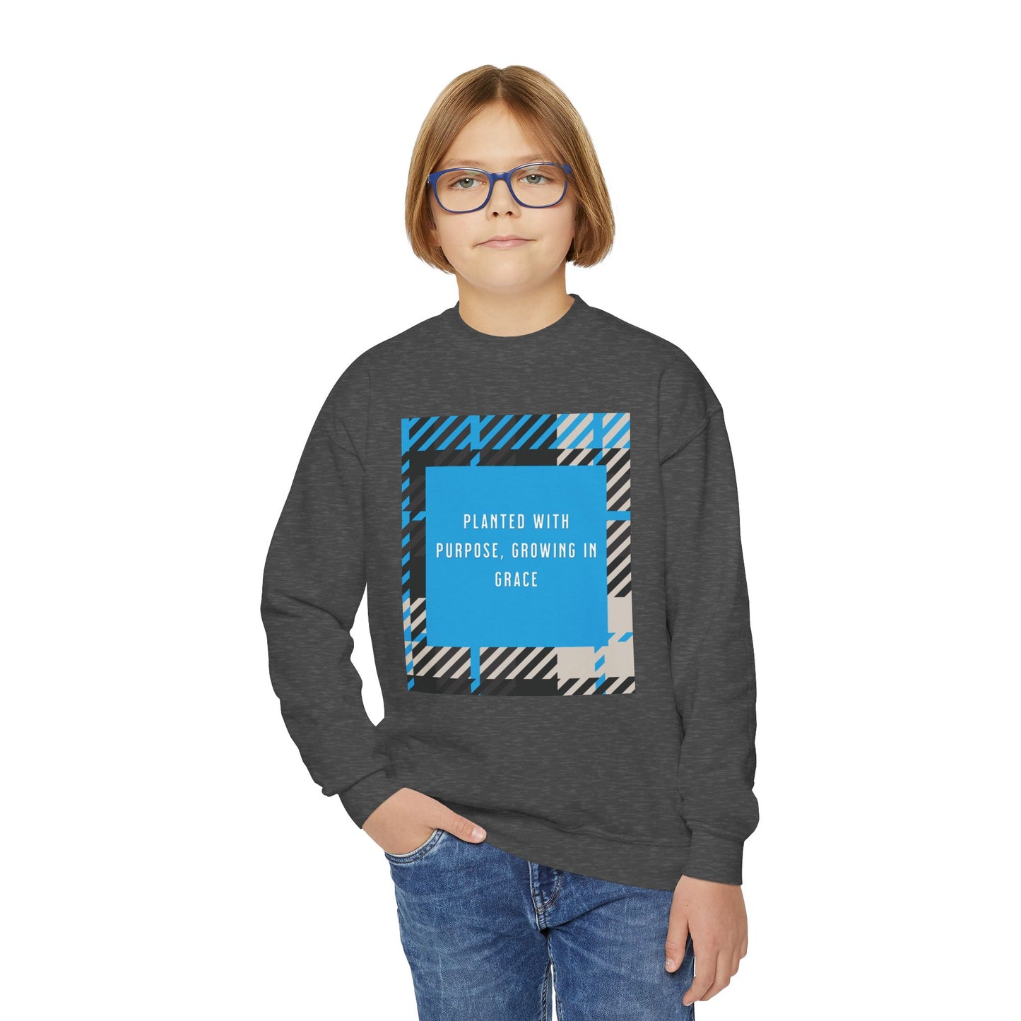 “Planted with Purpose, Growing in Grace” Luxe Unisex Sweatshirt