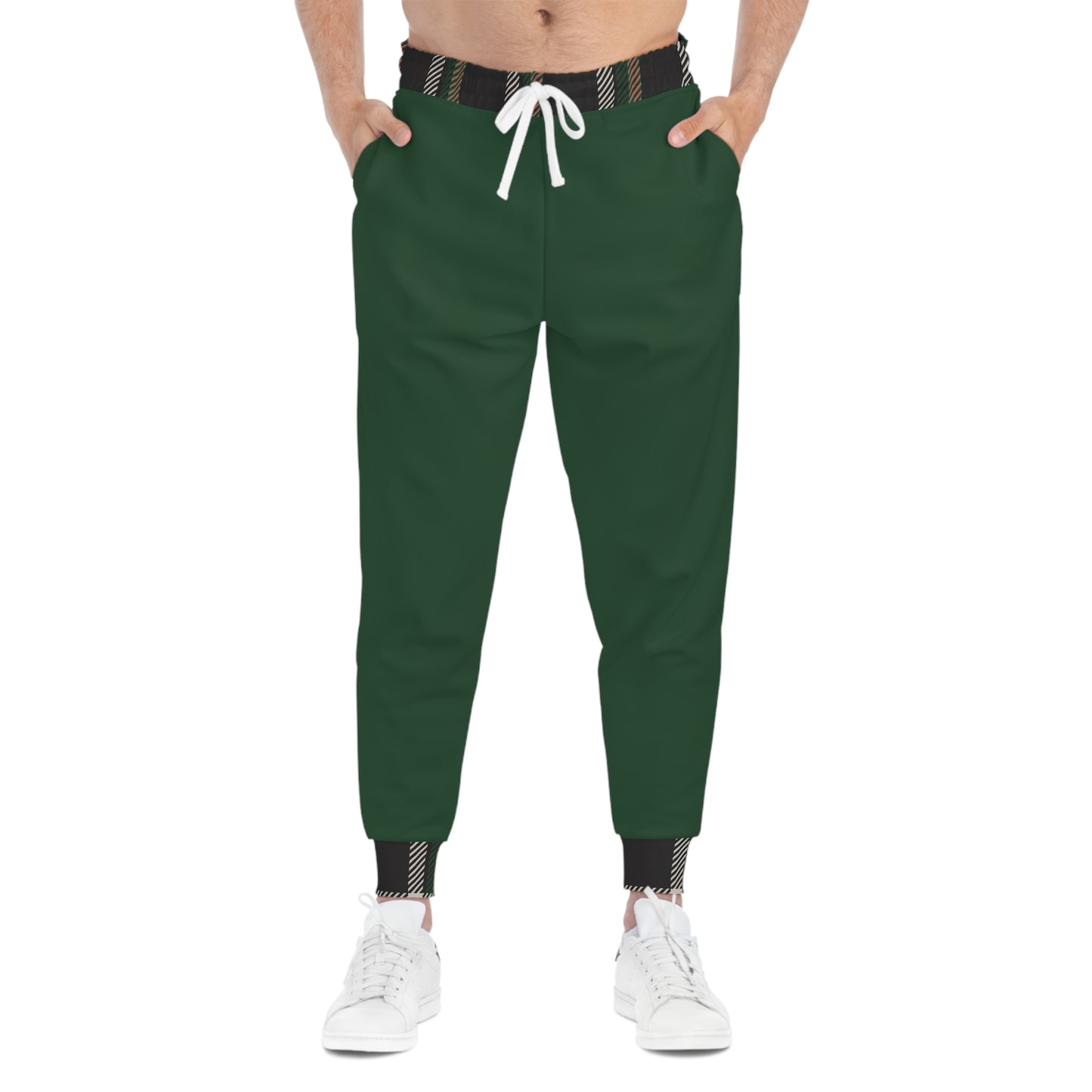 Faithful Tartan Joggers – Forest Green